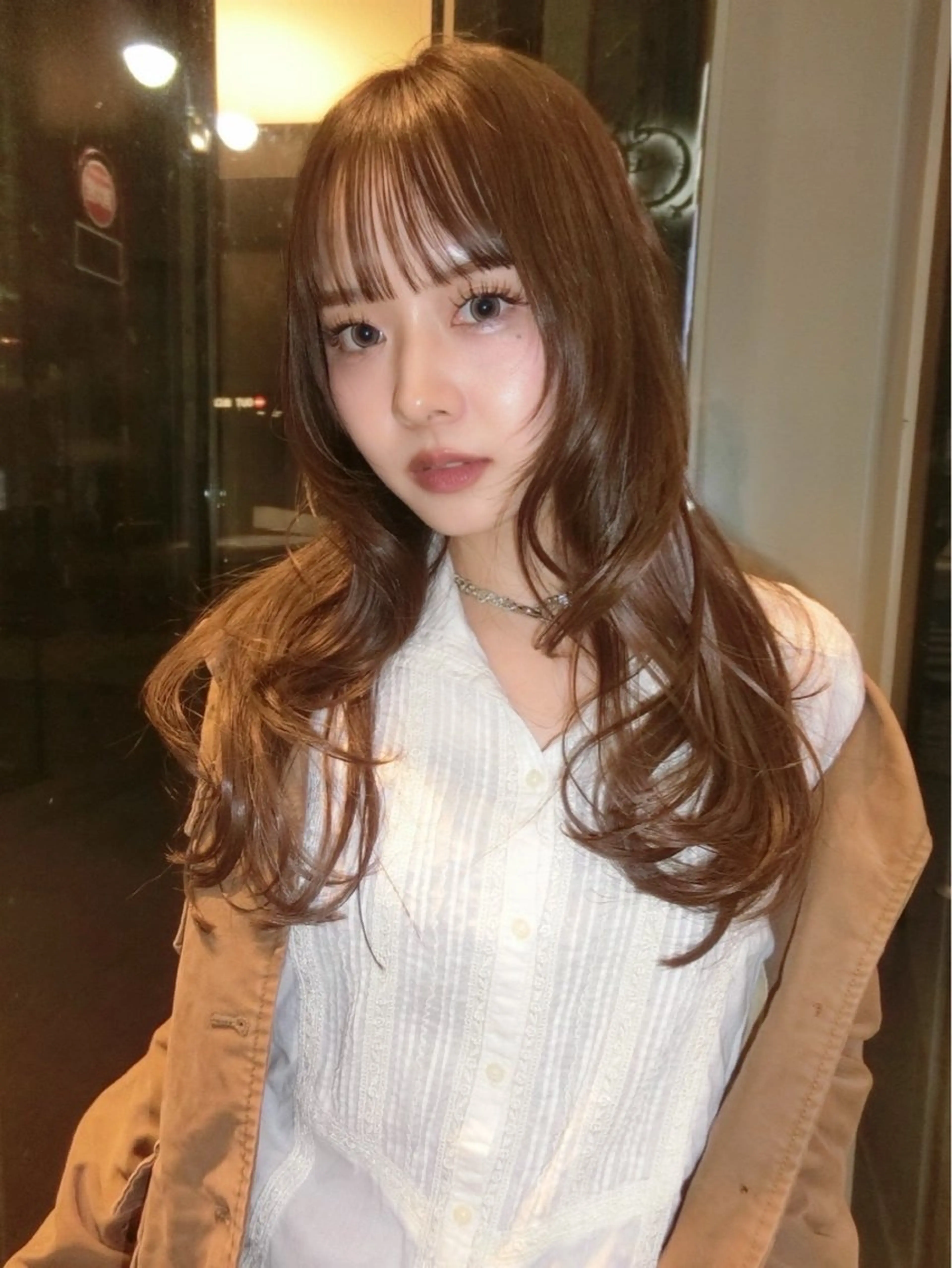 ロング カラー ヘアアレンジ ヘアカラー トリートメント minto/ 似合わせ/ハイトーンのヘアスタイル