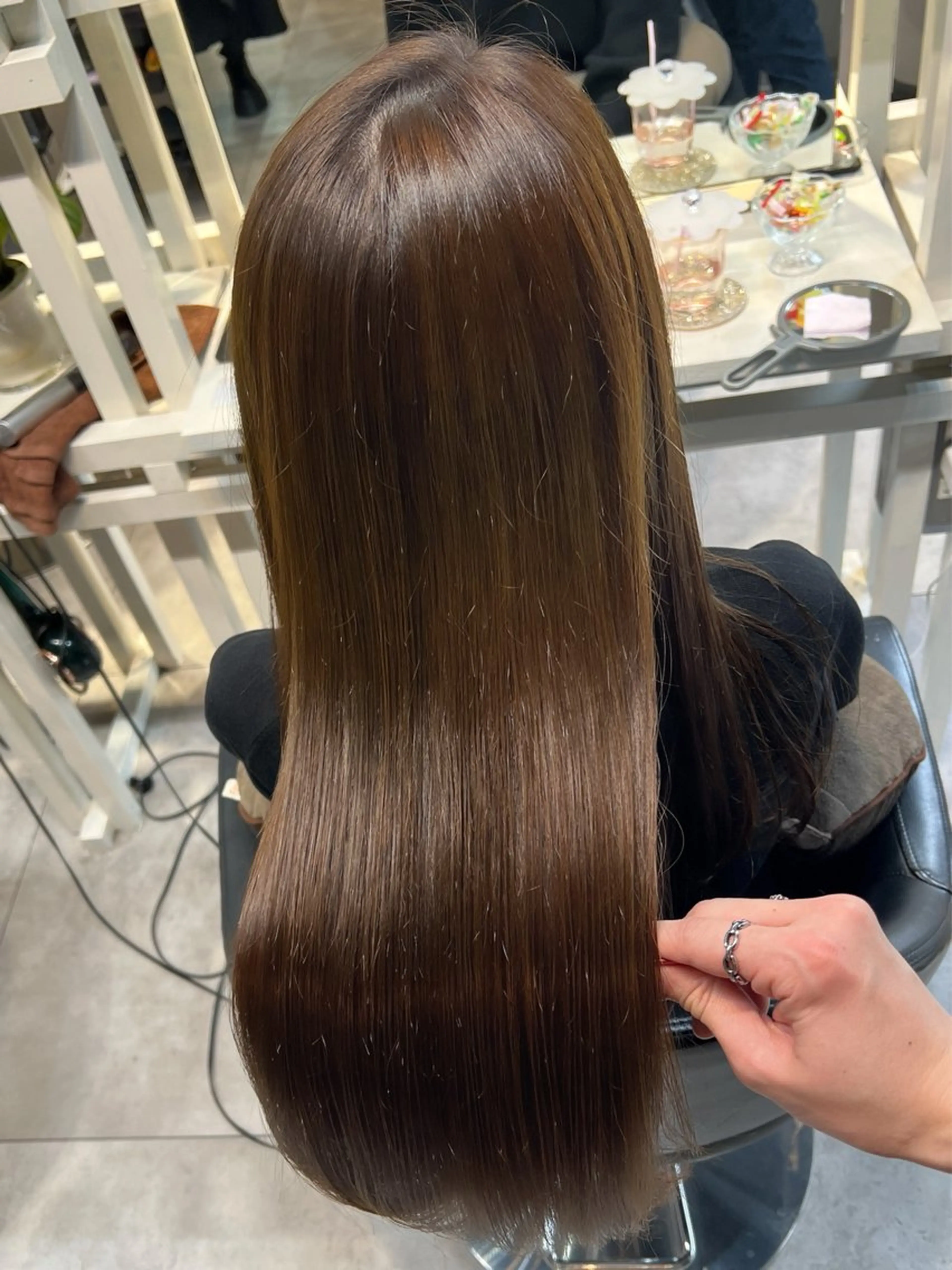 ロング カラー カット ヘアカラー トリートメント シルクヘア/恵比寿 /髪質改善オオバのヘアスタイル