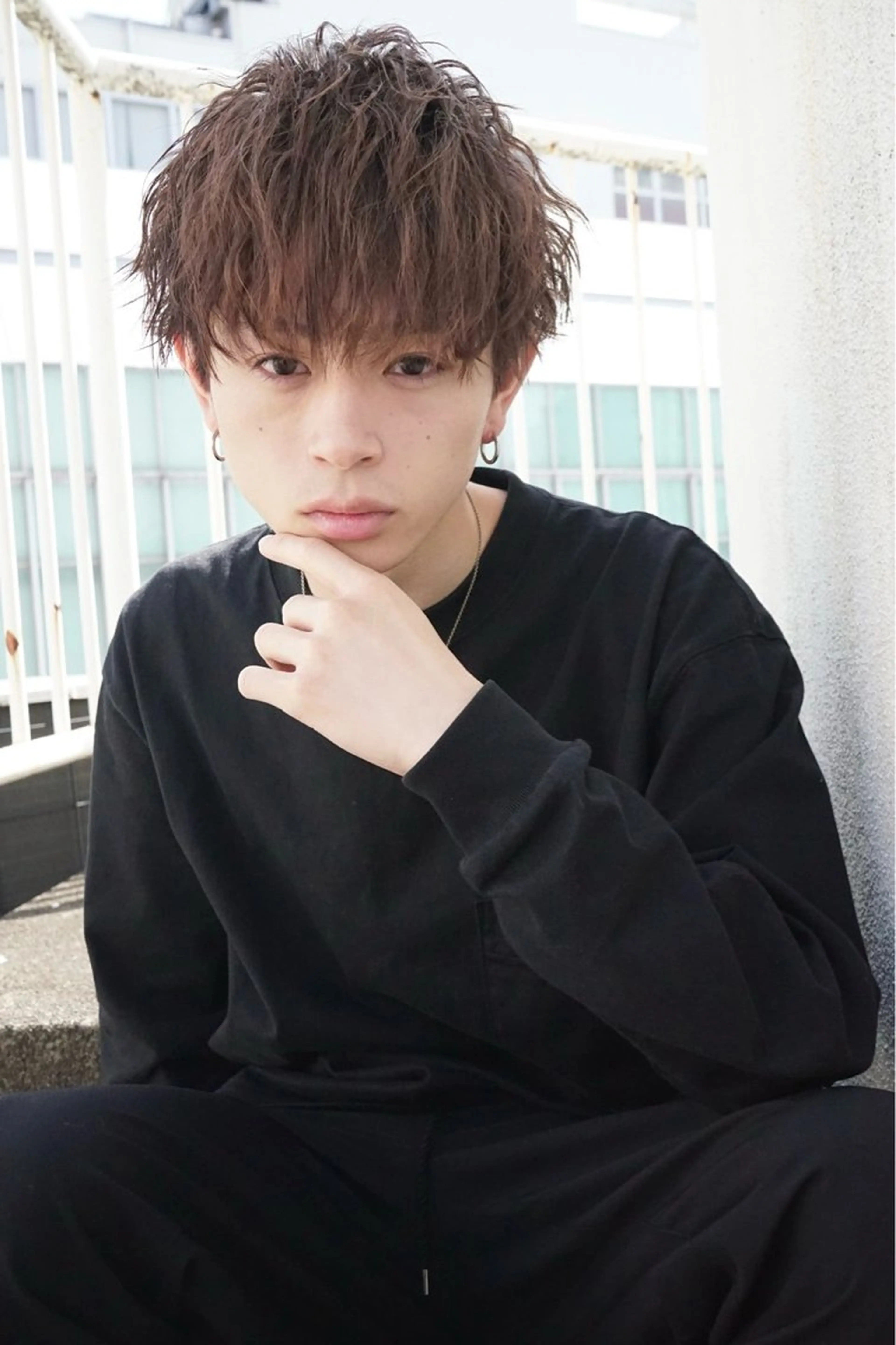 メンズカット＋ダブルカラーの写真