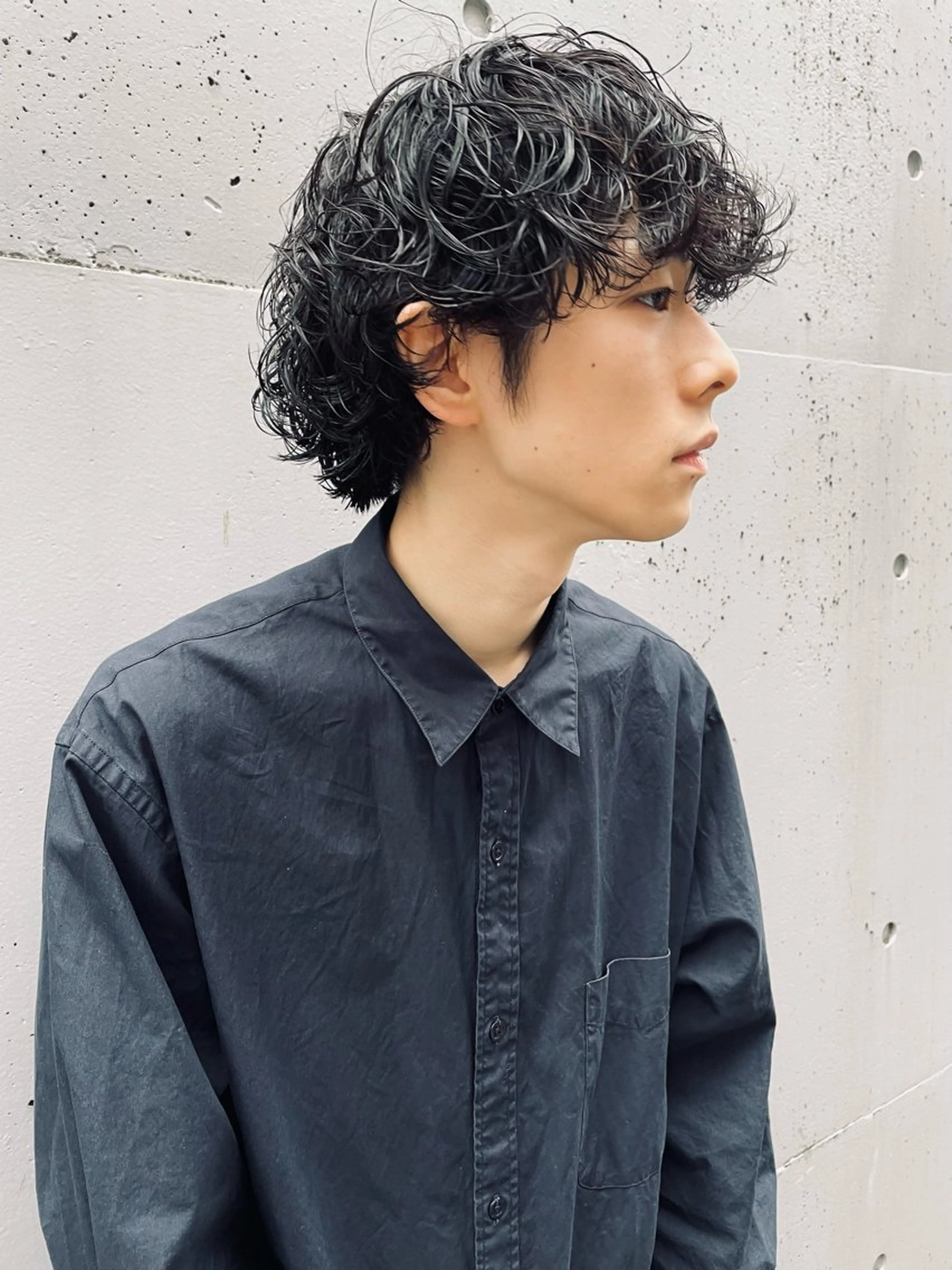 ミディアム メンズ 圧倒的透明感カラー ⭐️NAOKIのヘアスタイル