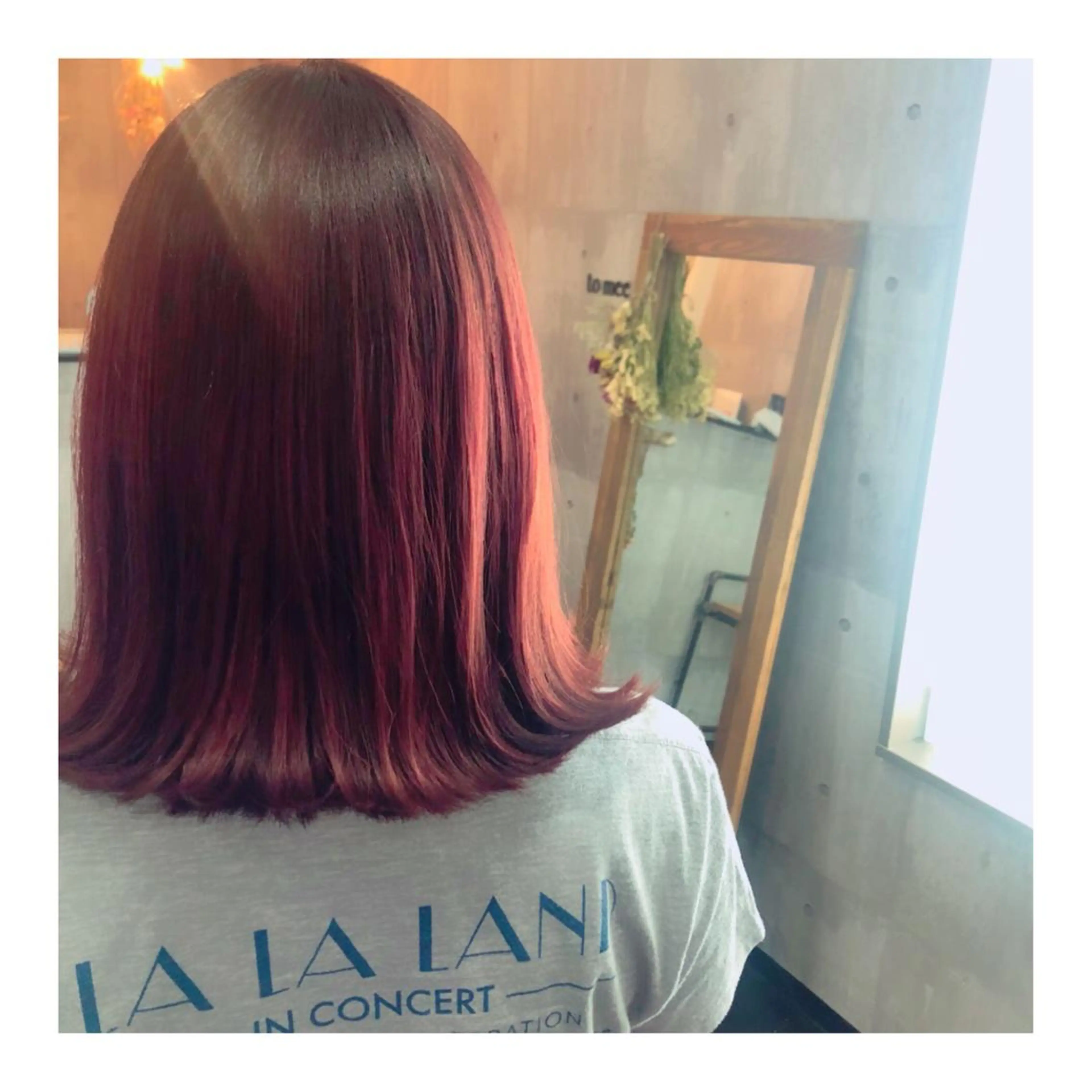 ミディアム カラー レッドカラー SOY-KUFU高田馬場所属・レイヤー♡艶髪♡ 韓国風♡加藤あゆみのヘアスタイル