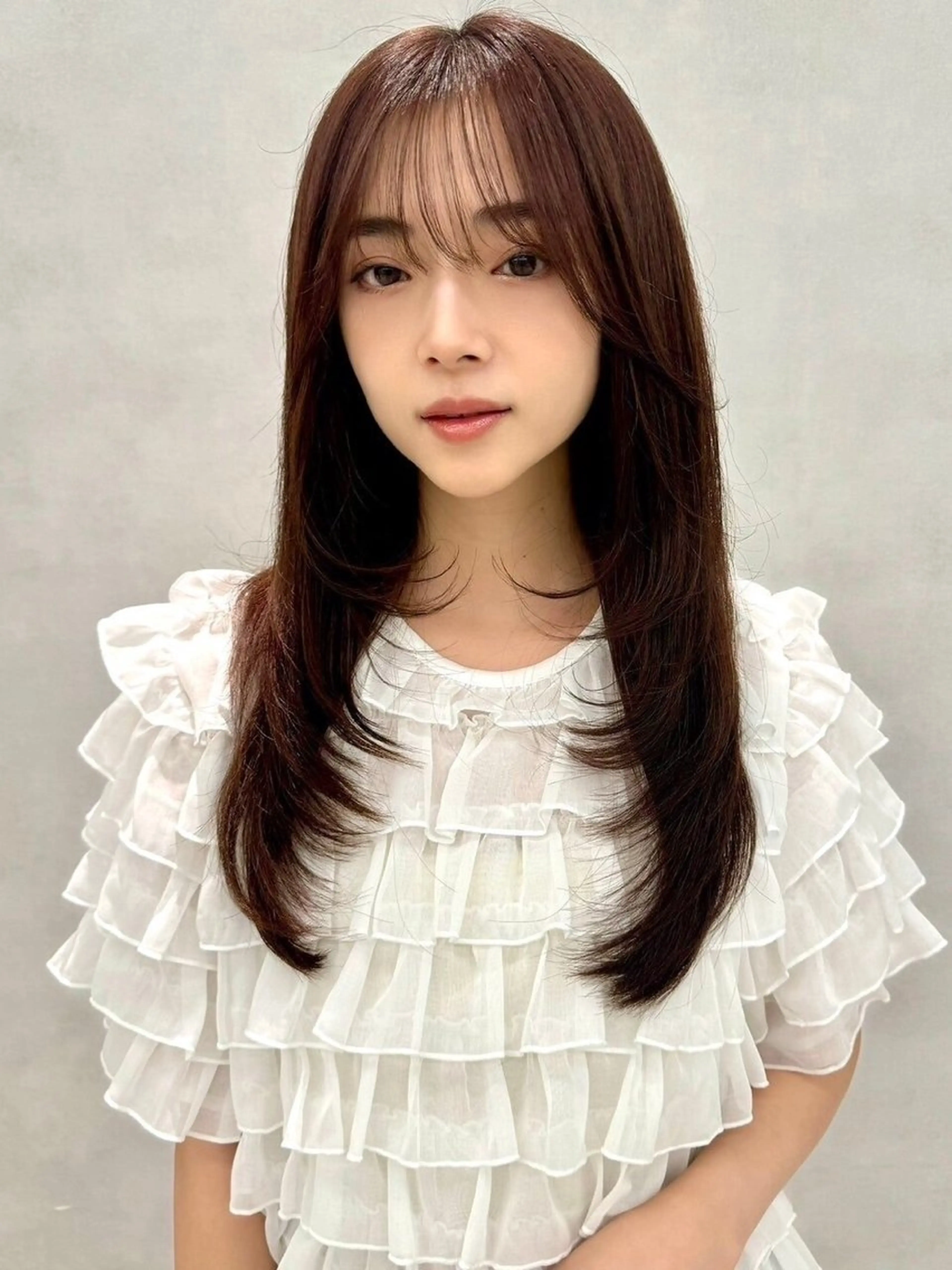 ロング カラー パーマ ヘアアレンジ 縮毛矯正 ✨韓国レイヤー/ 髪質改善✨　冨永剛のヘアスタイル