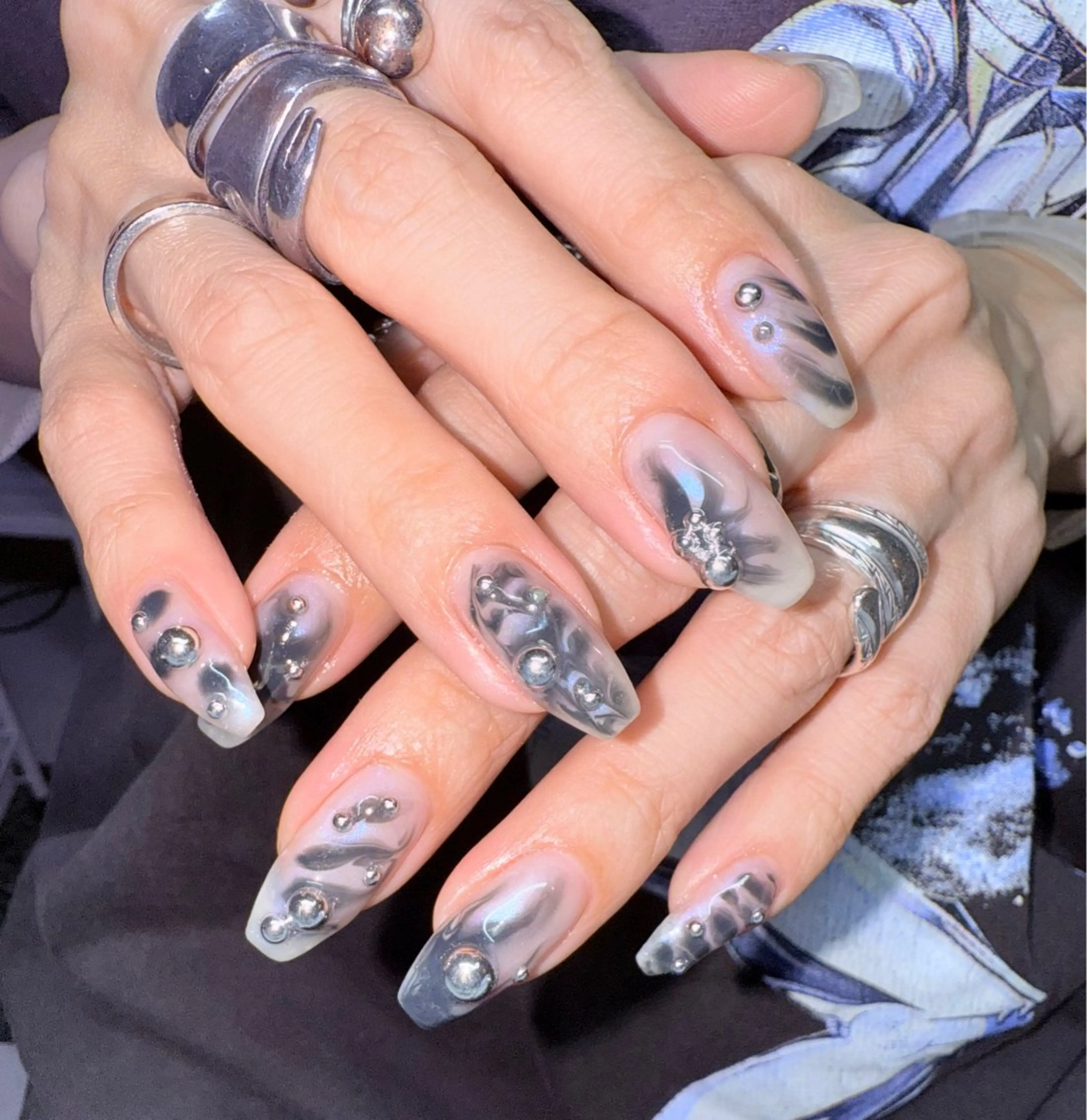 ネイル シンプルネイル ハンドネイル posa nail モエミのネイルデザイン