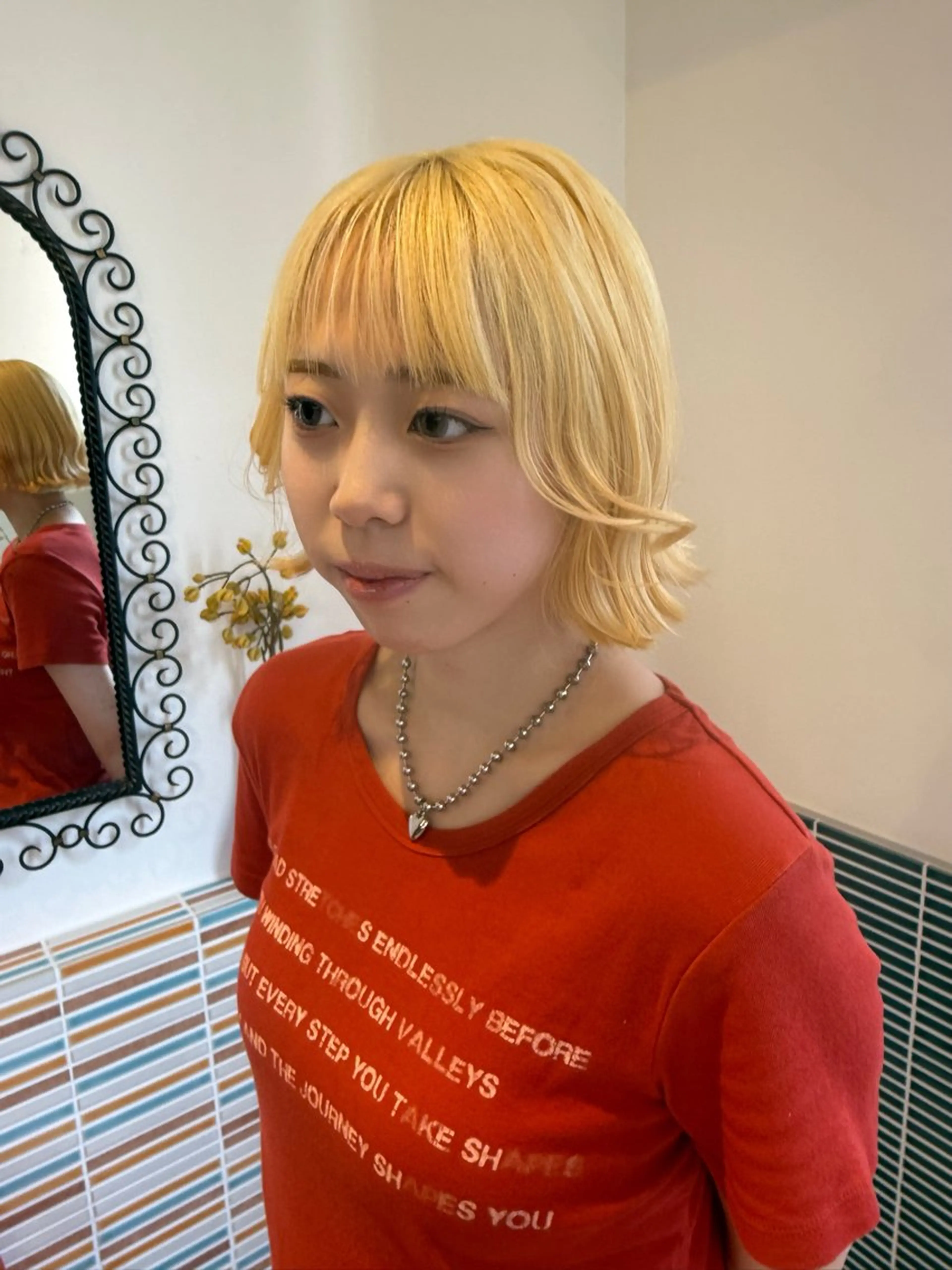ミディアム カラー カット ヘアカラー ブリーチカラー/ 梅田中崎町/あかりのヘアスタイル