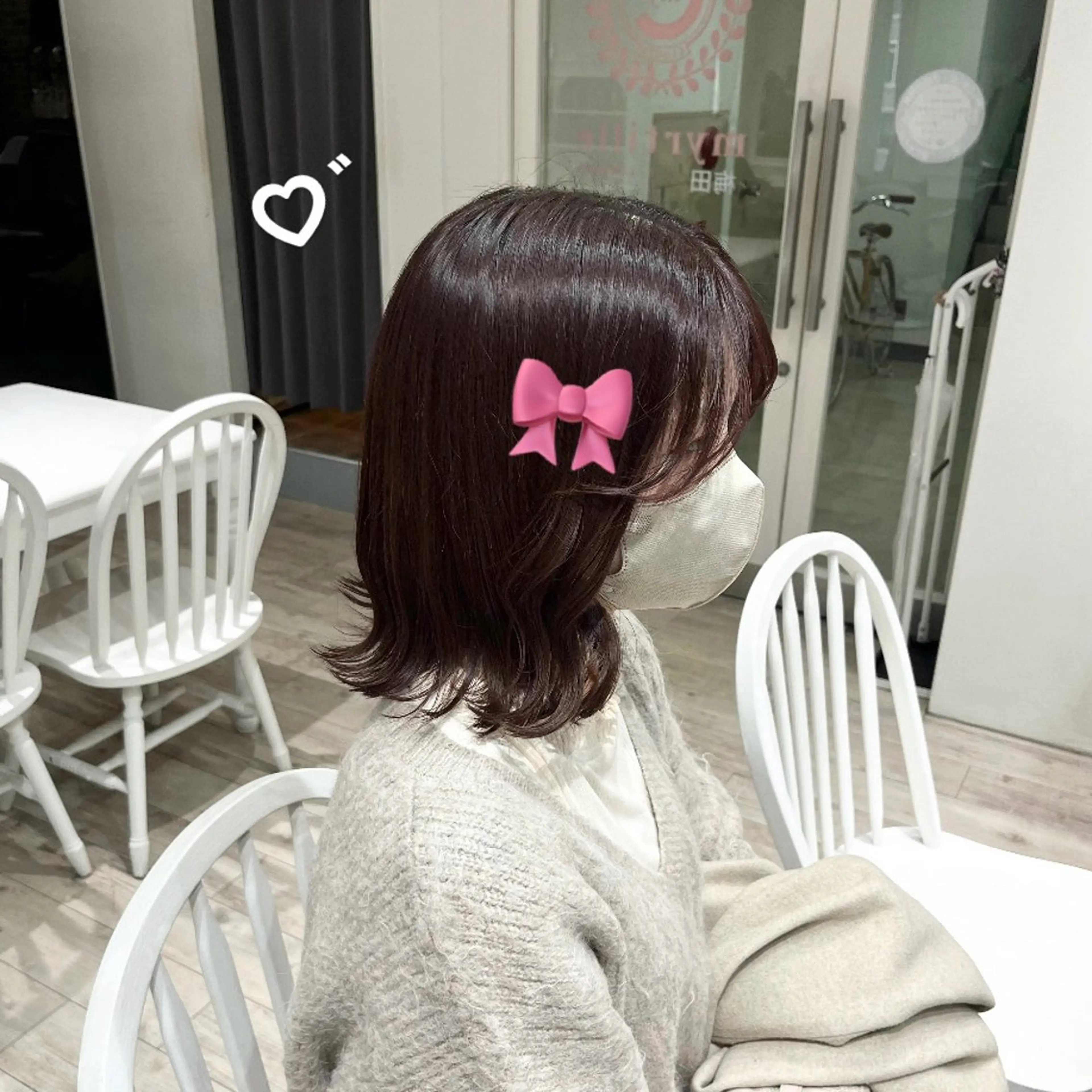 ミディアム miku୨୧˖* 透明感モテカラーのヘアスタイル