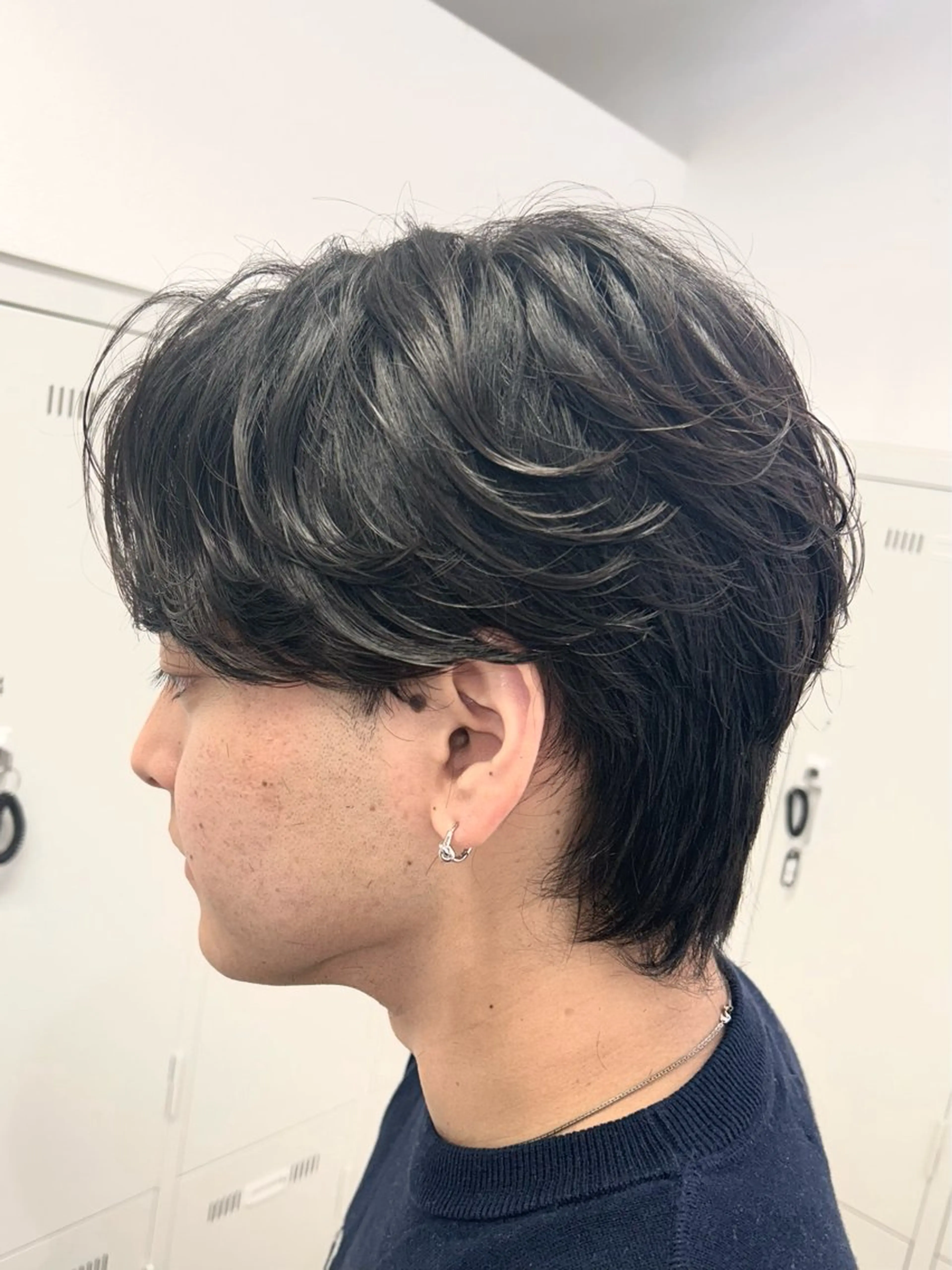 ミディアム パーマ メンズ カット パーマ ♠️メンズ特化／ 社 由樹♠️のヘアスタイル