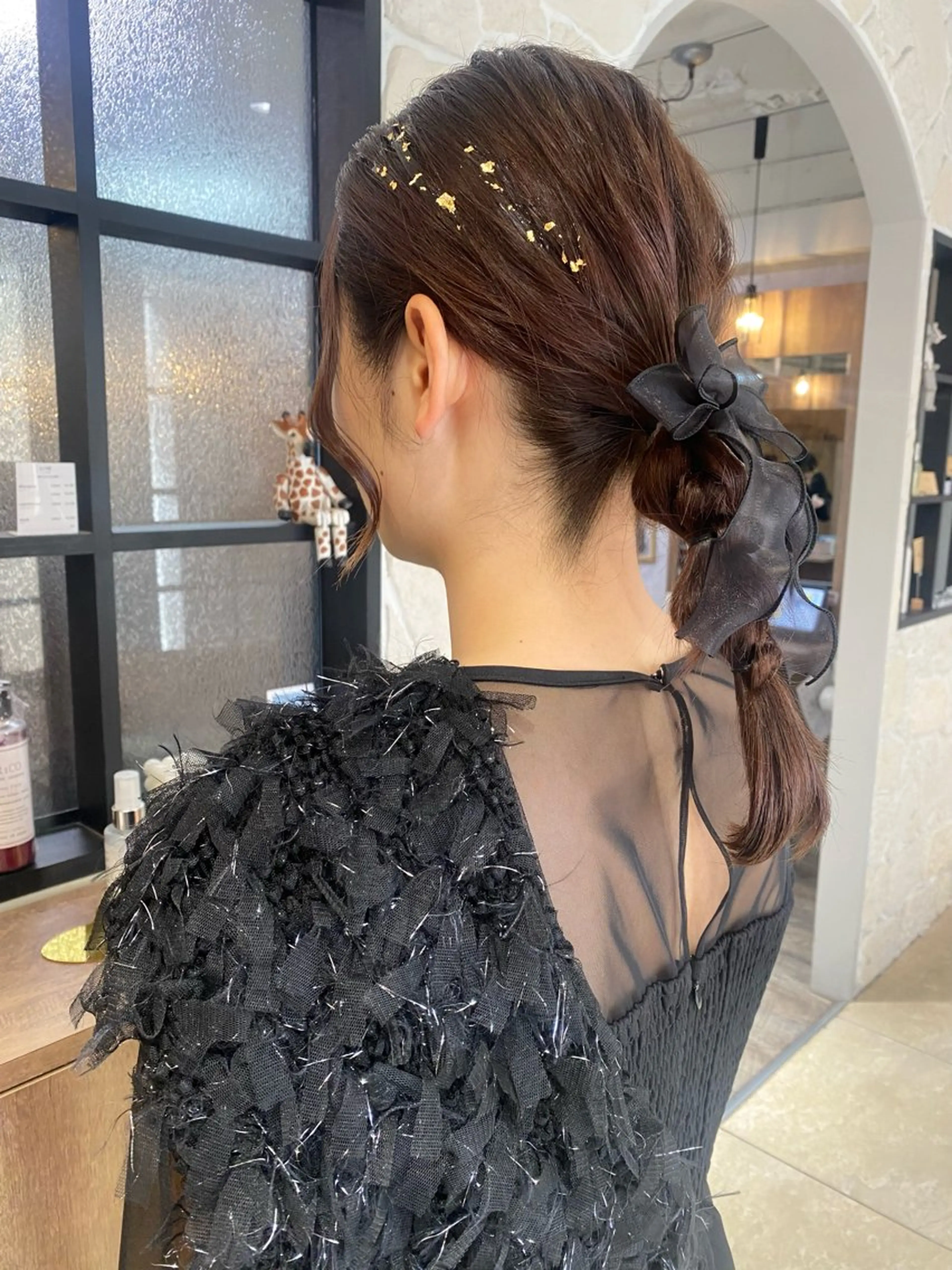 セミロング ヘアアレンジ 🌼Yumeka🌼 カラー/ヘアアレンジのヘアスタイル