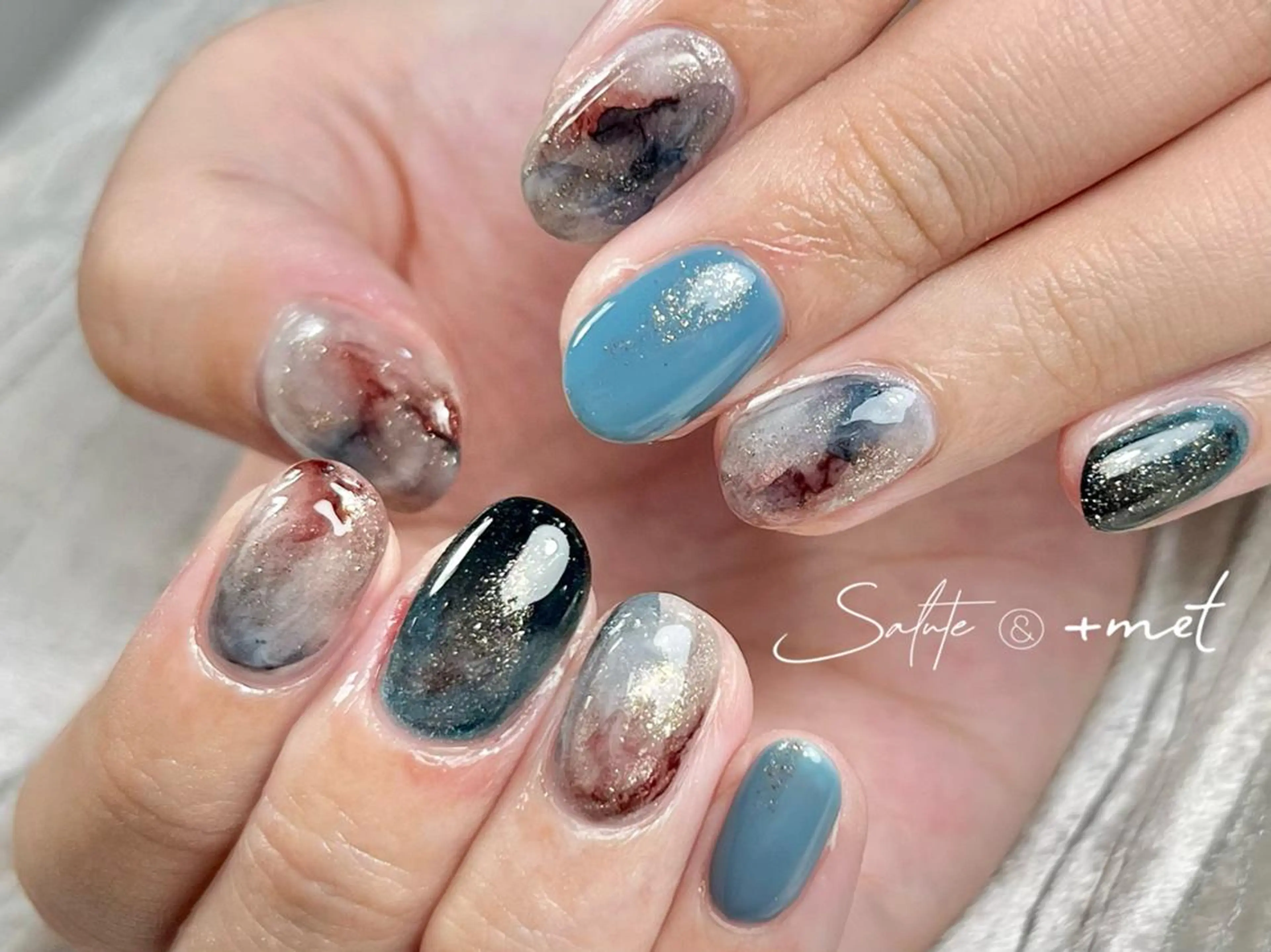ネイル ニュアンスネイル ハンドネイル Salute本店 森崎友紀恵のネイルデザイン
