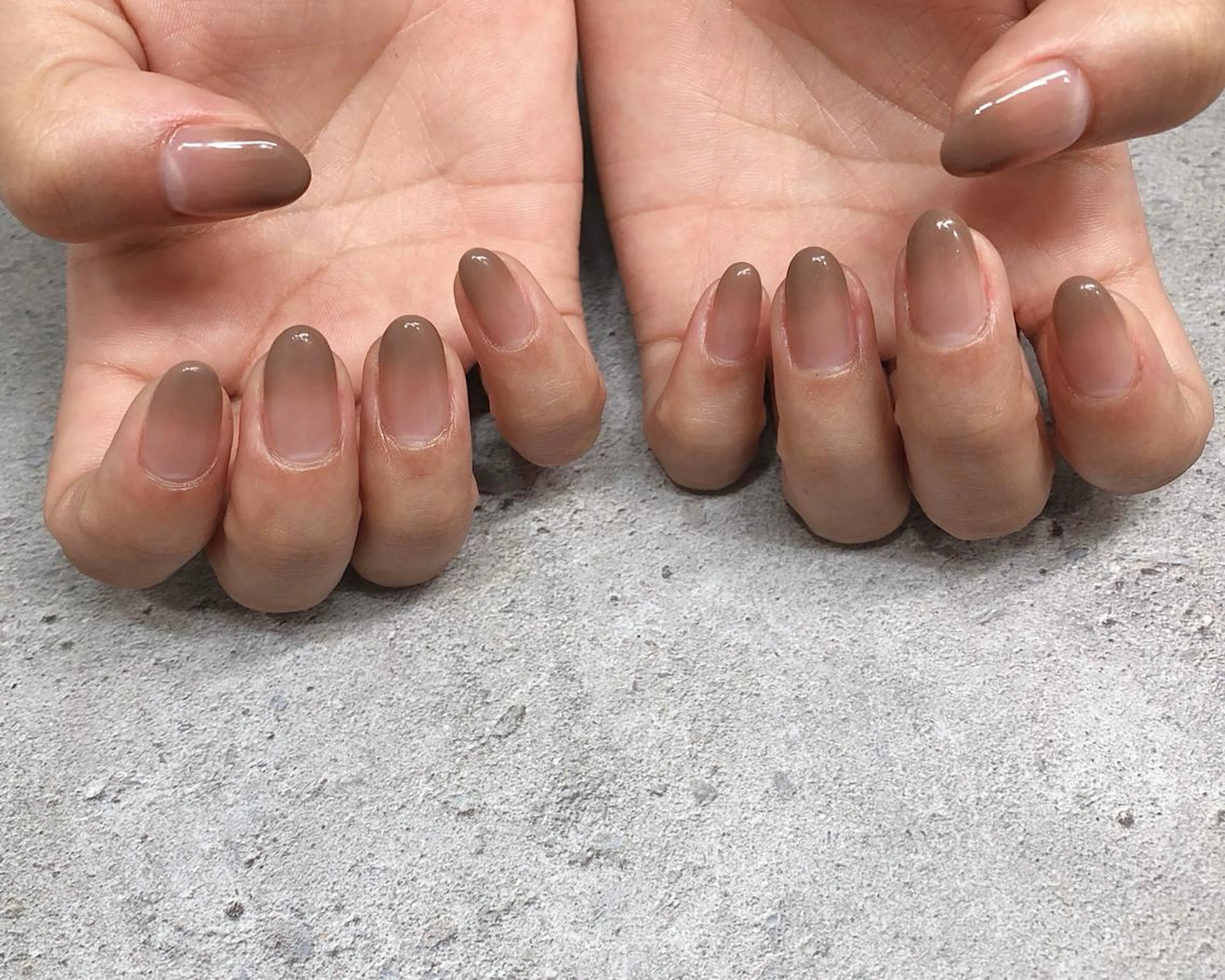 ネイル ブラウン グラデーション ハンドネイル nail heron所属・saki_ nail heronのその他イメージ