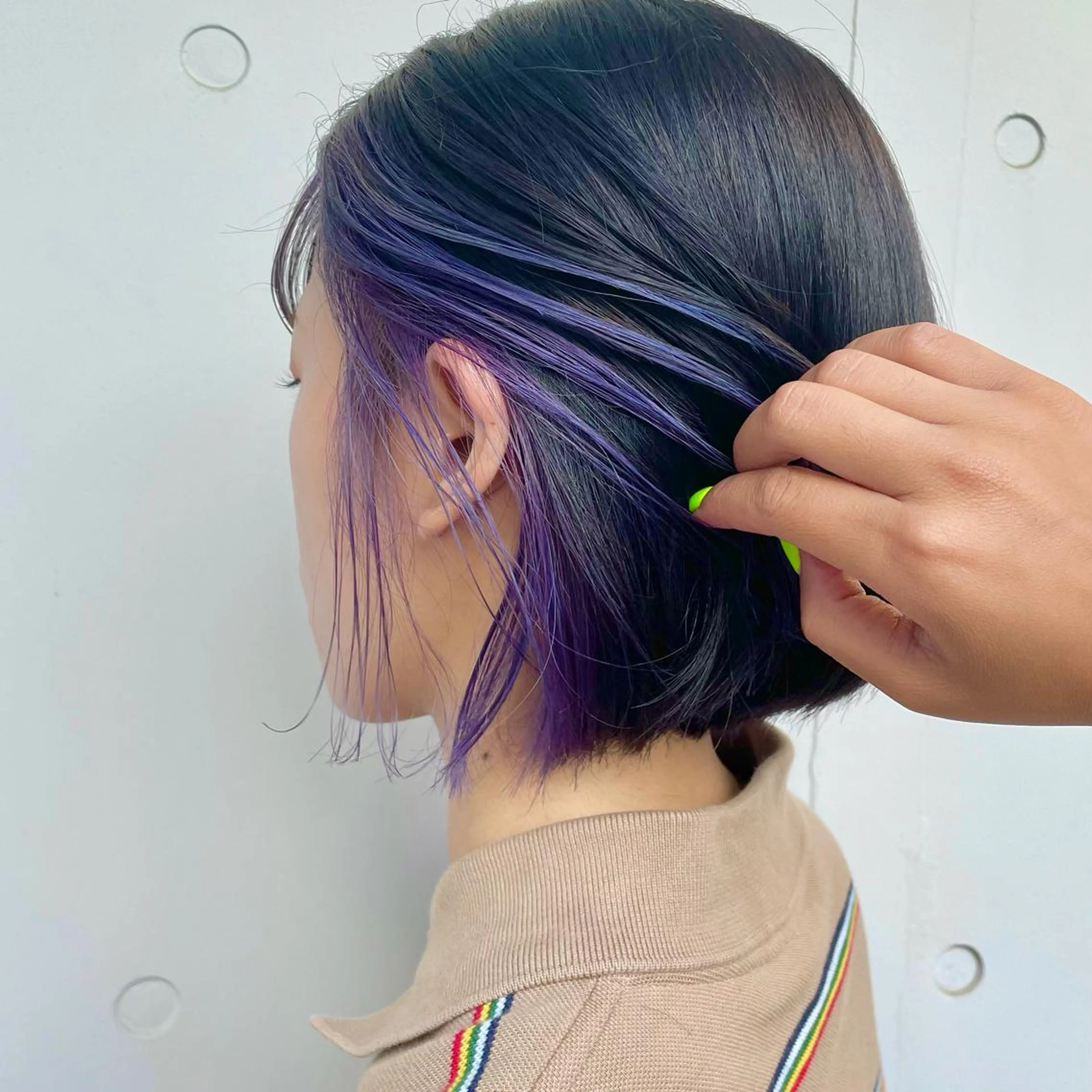 ショート カラー アディクシーカラー ブリーチ ケアブリーチ ダブルカラー イヤリングカラー ヘアカラー トリートメント もにか🌞原宿/渋谷 🌝ブリーチカラーのヘアスタイル