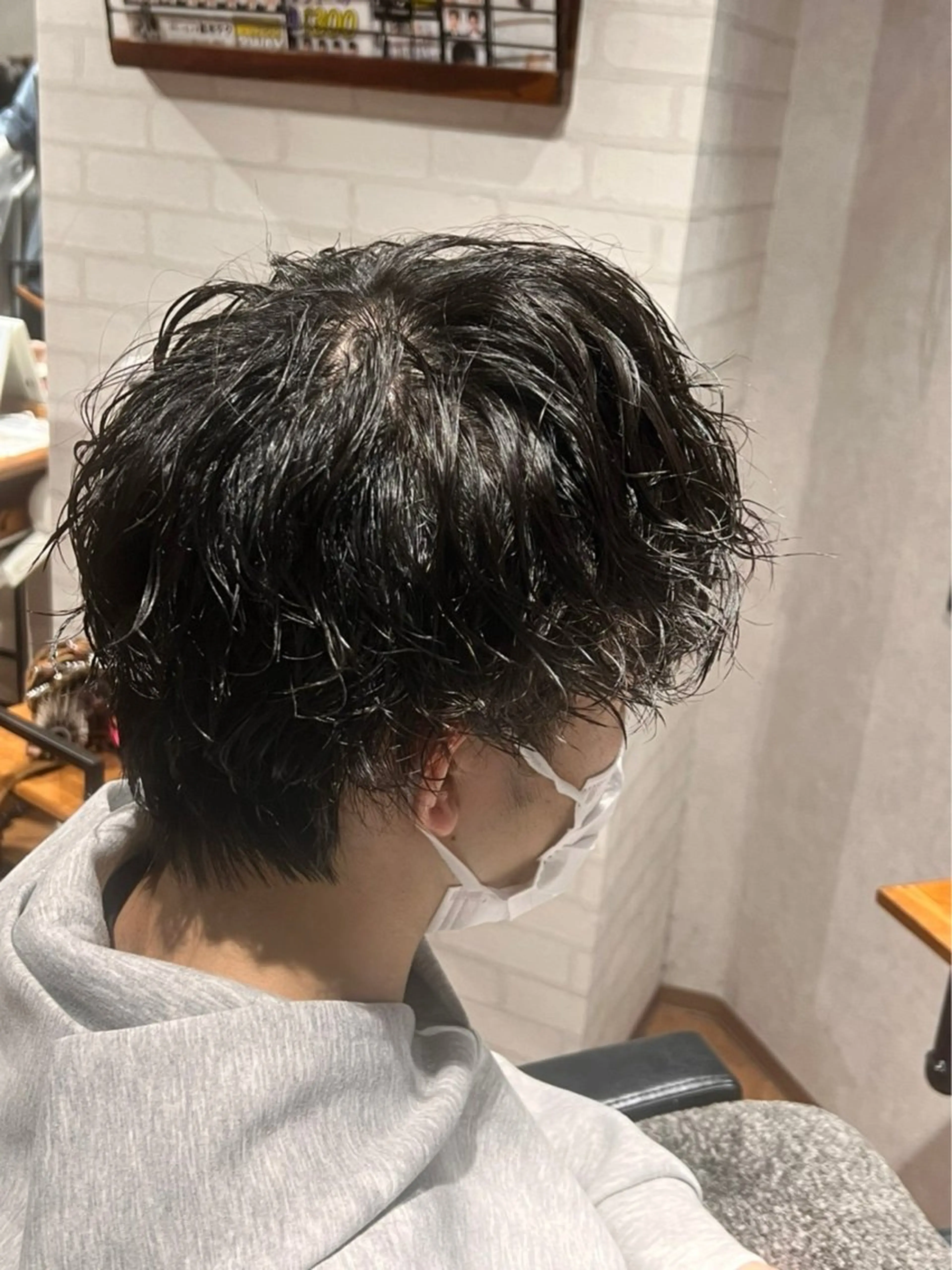 ミディアム パーマ メンズ 土屋 咲希のヘアスタイル