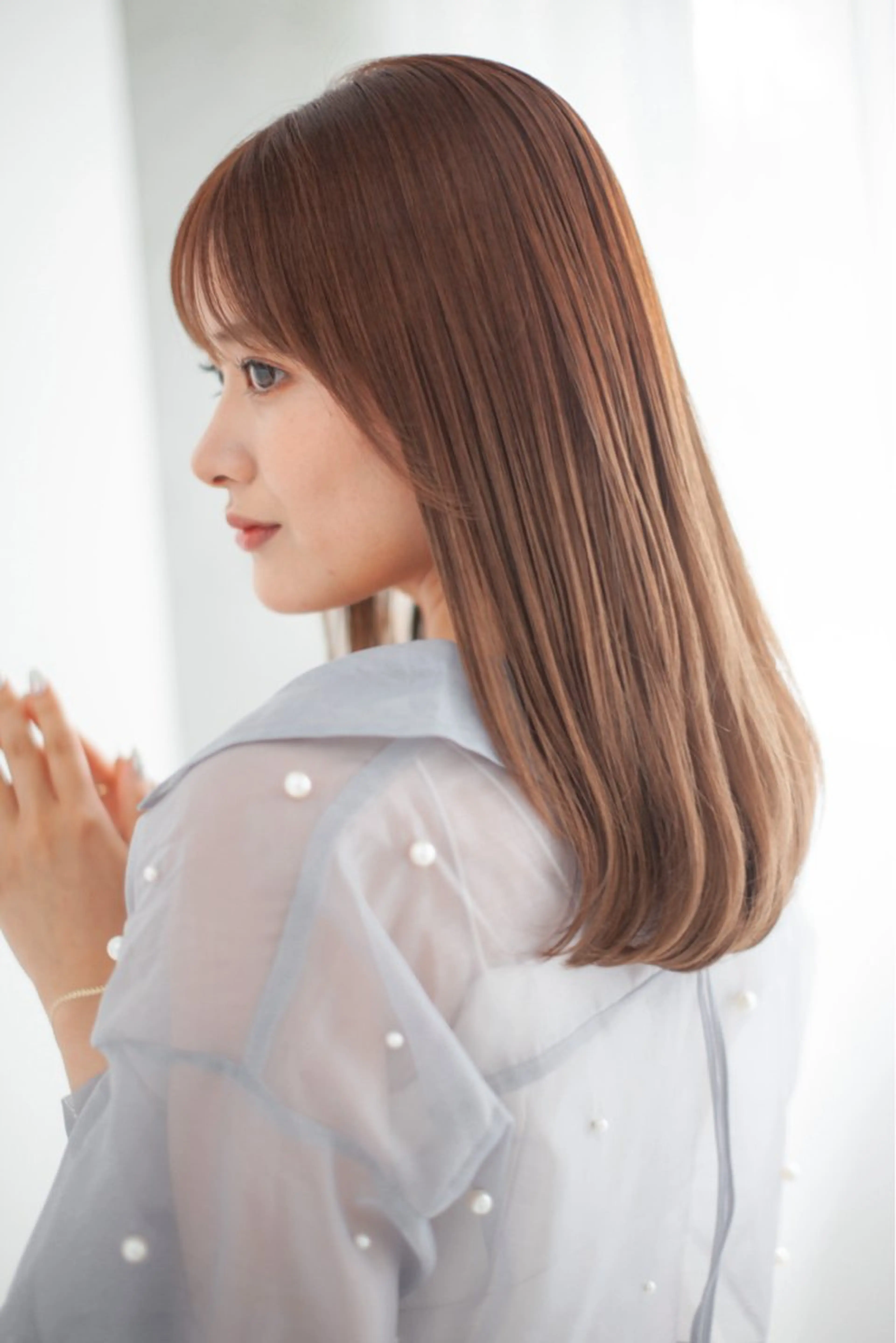 セミロング カラー Ash中目黒店 榊間茜のヘアスタイル