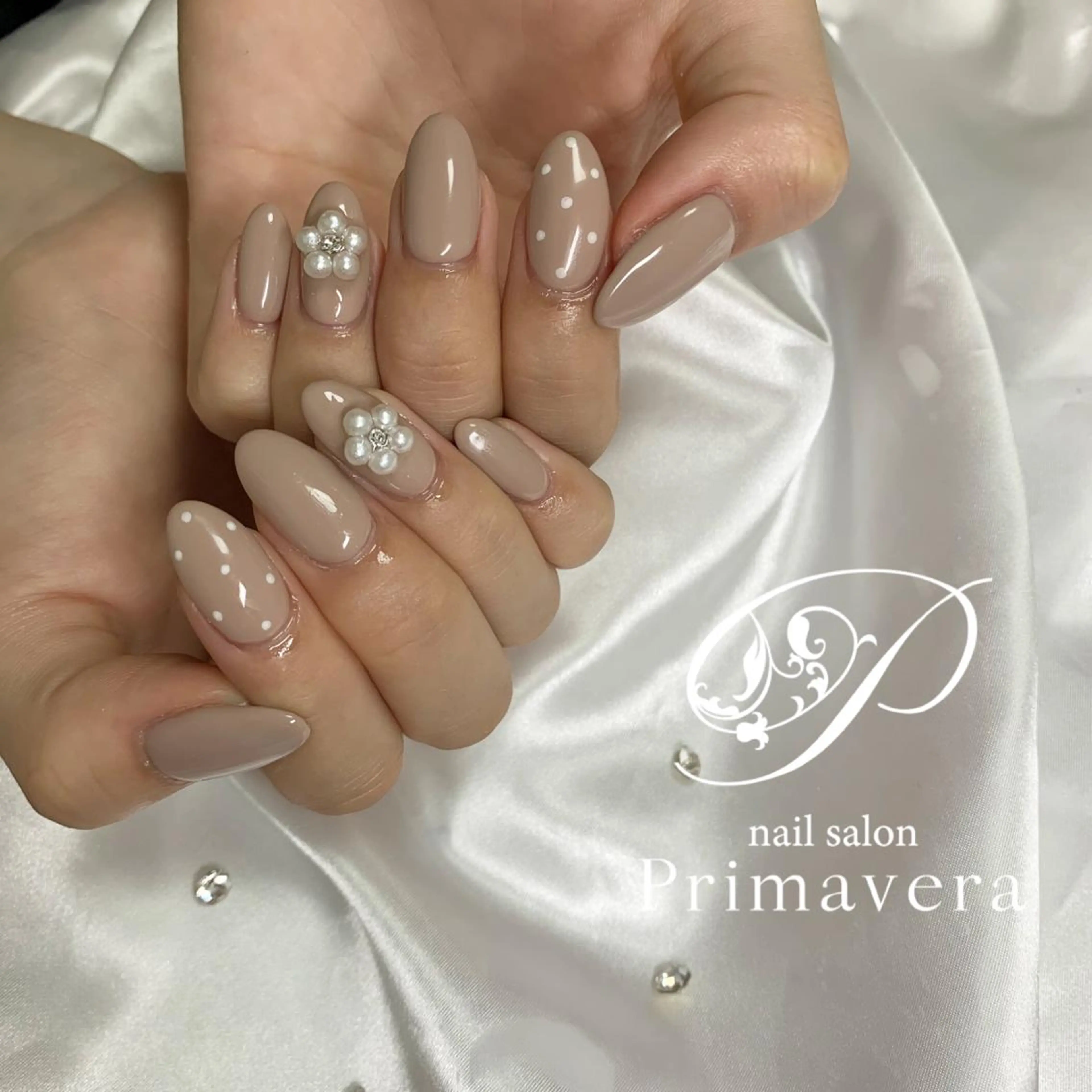 ネイル ハンドネイル primavera ワンホン系/ちゅるんのネイルデザイン