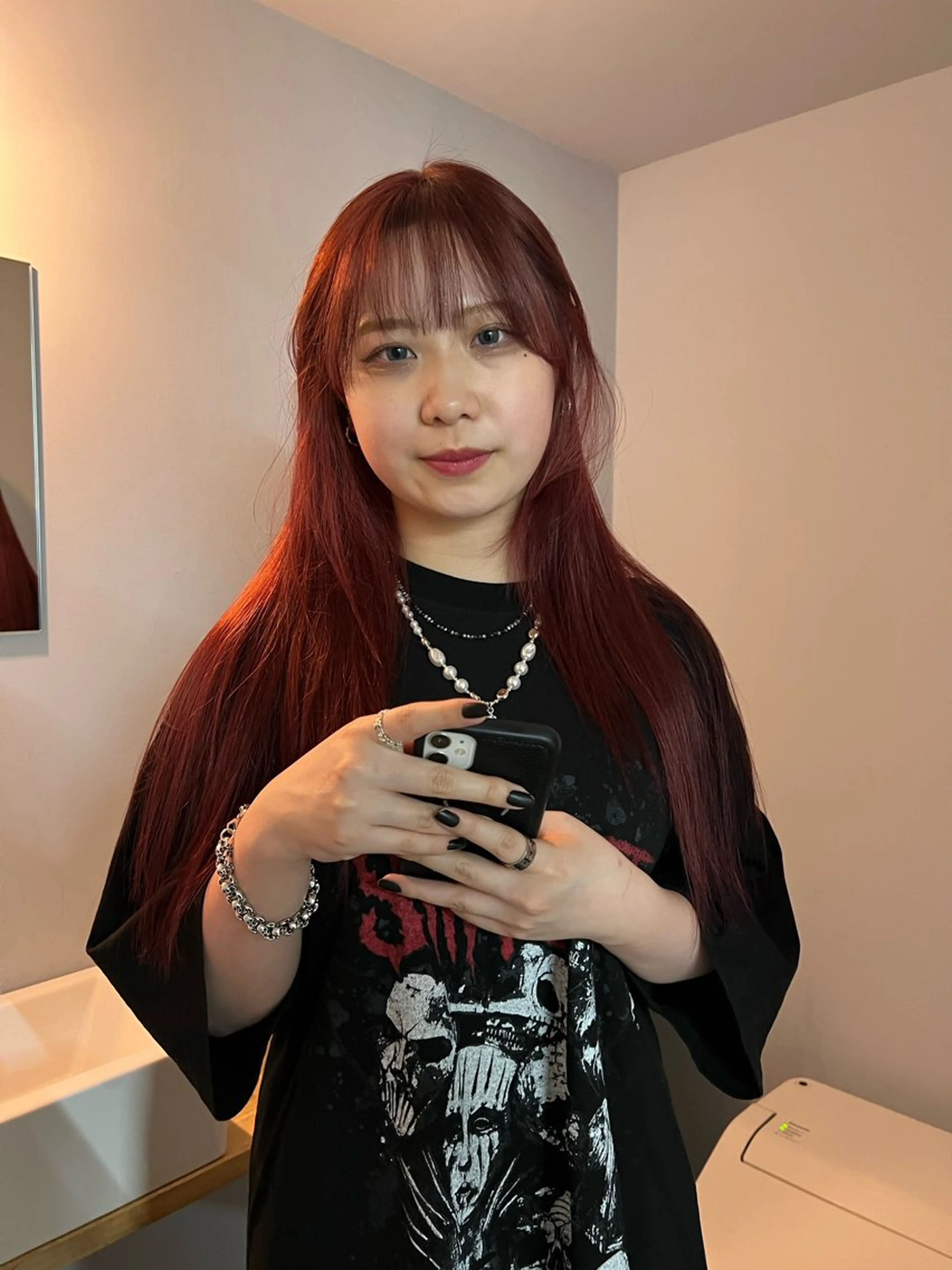 ロング ヘアカラー 舟橋耀/ブリーチカラ ー/レイヤーカットのヘアスタイル