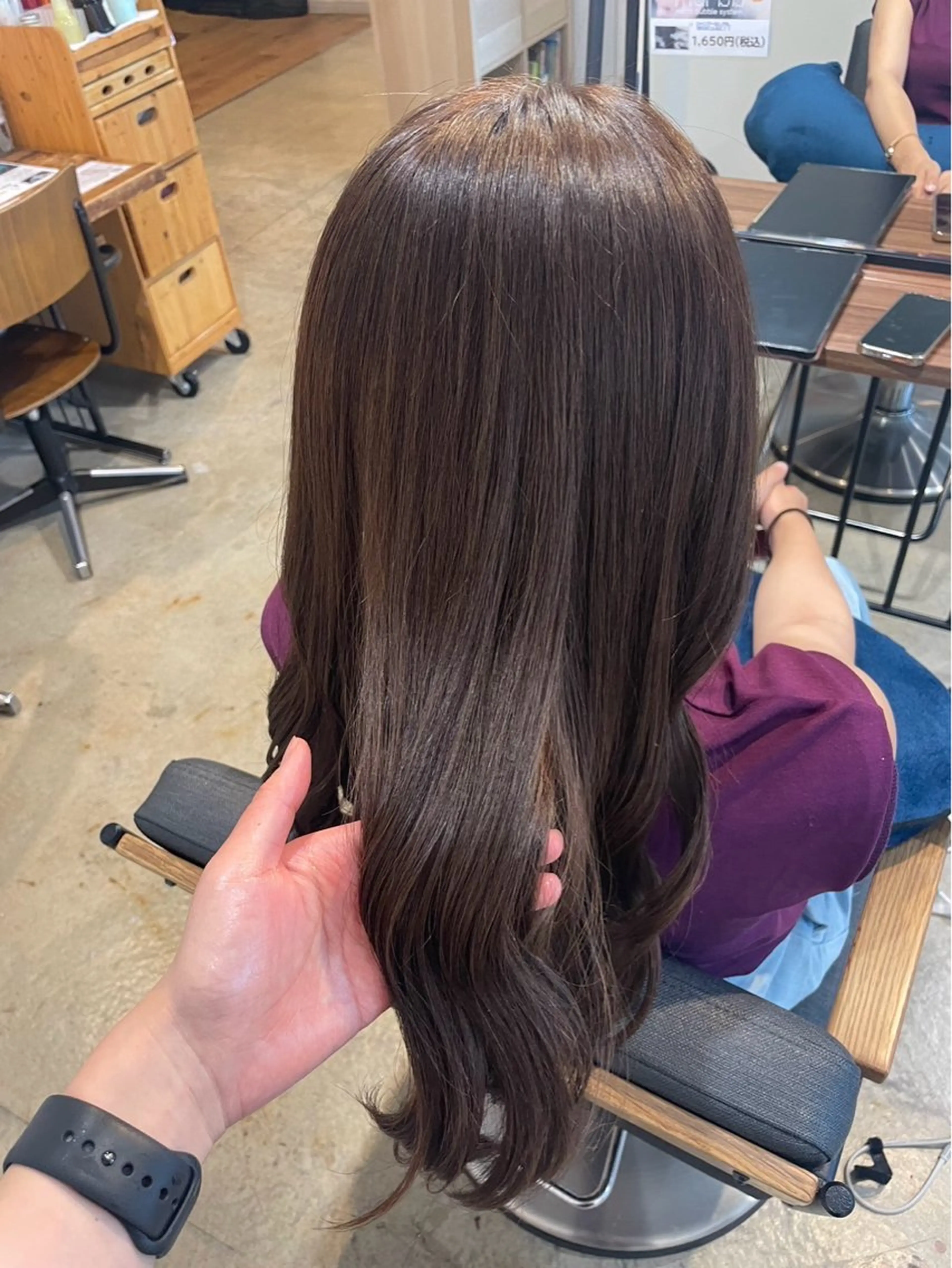 ロング カラー ヘアカラー トリートメント カットモデル/透明感 艶カラー/Rinのヘアスタイル