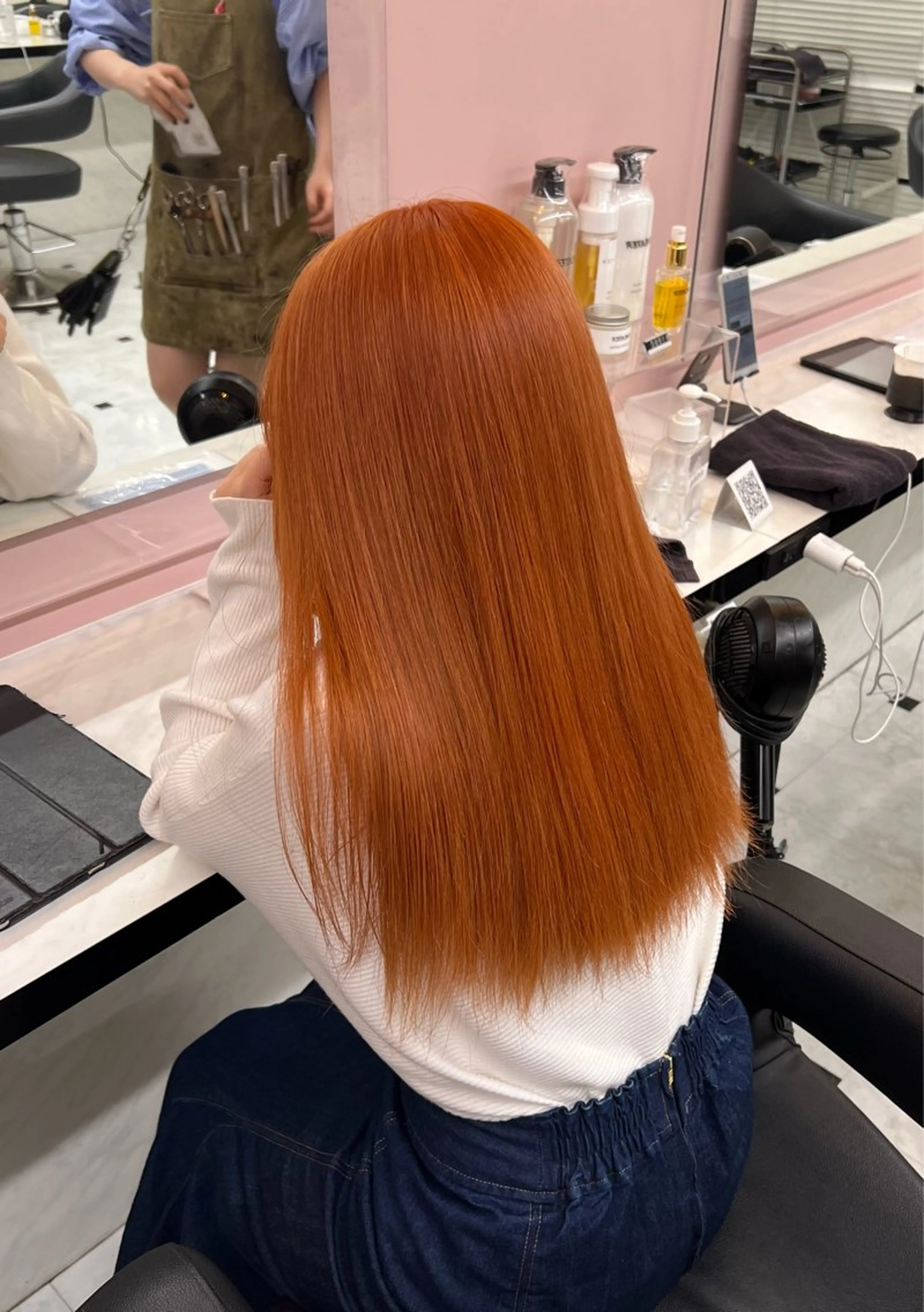 ロング カラー ヘアアレンジ ダブルカラー 髪質改善 韓国風🤍グレ ージュ🤍たくみのヘアスタイル