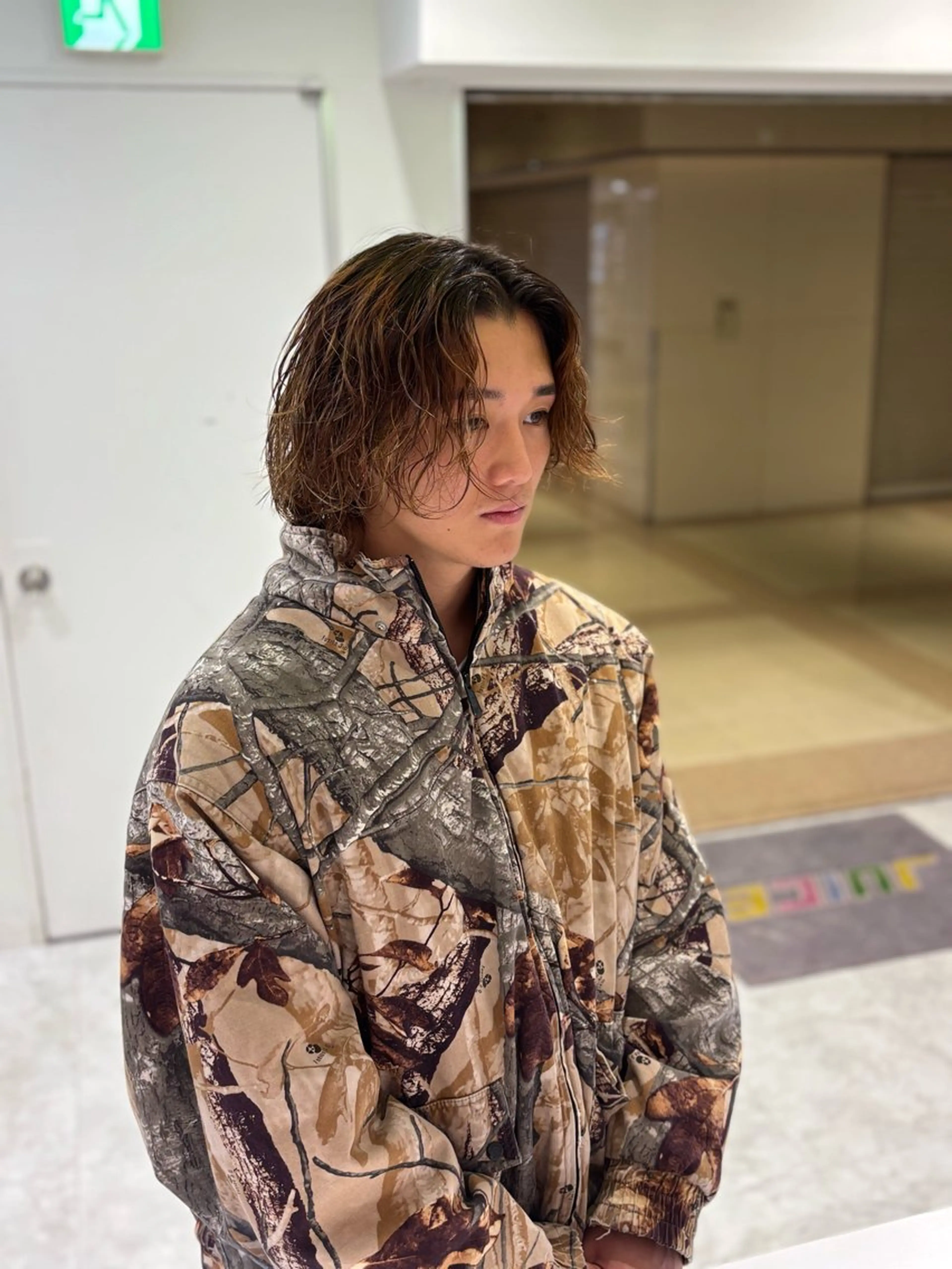 セミロング パーマ カット パーマ 大人っぽベージュ🤍 当日予約◎ヒロトのヘアスタイル