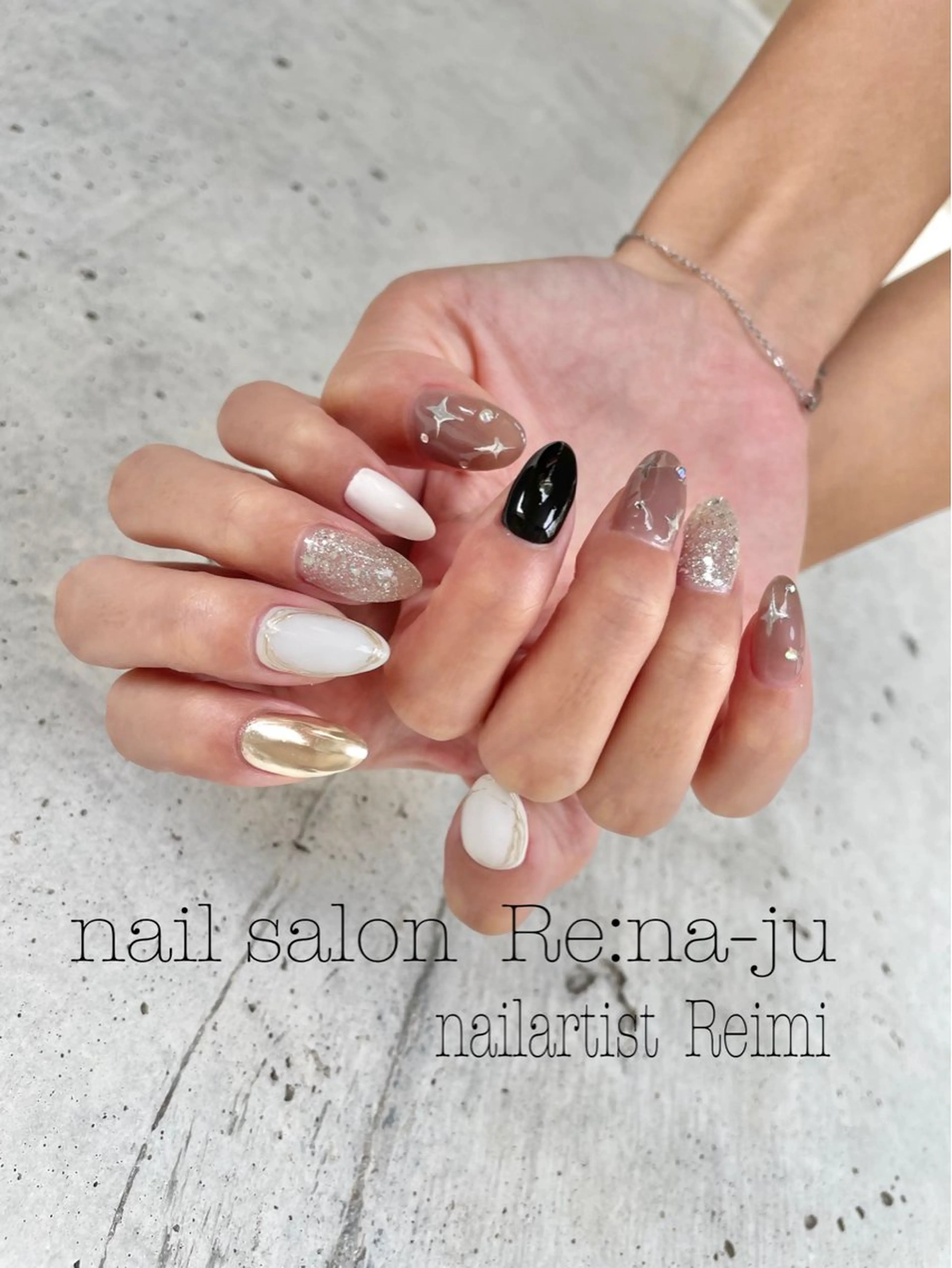 ネイル 持ち込み nail salon Re:na-juのネイルデザイン