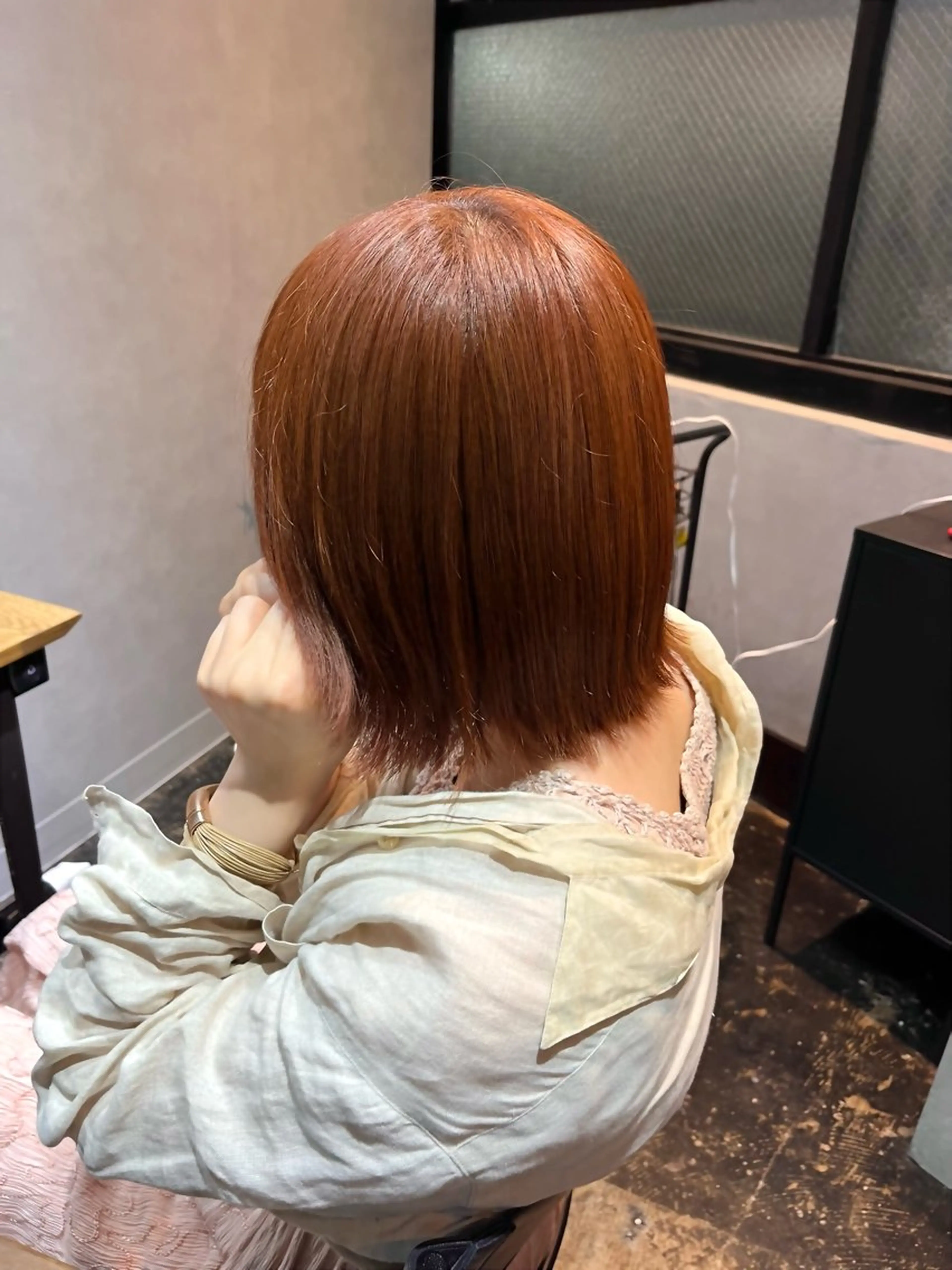 カラー ブラウンカラー オレンジ オレンジブラウン ヘアカラー 透明感カラー/パーマ 🌀アオノアユミのヘアスタイル