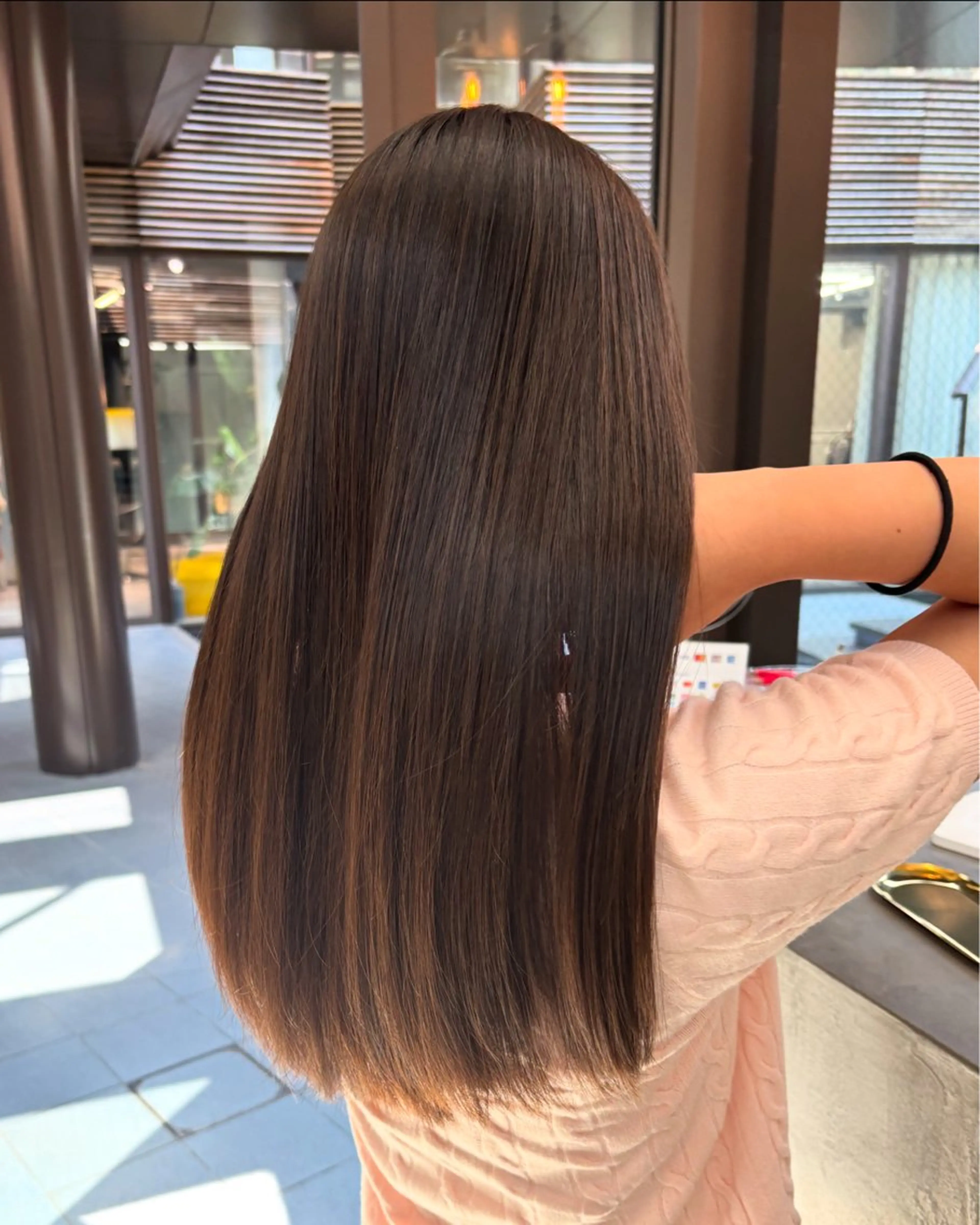 ロング 透明感抜群オリーブ/ ショウキのヘアスタイル