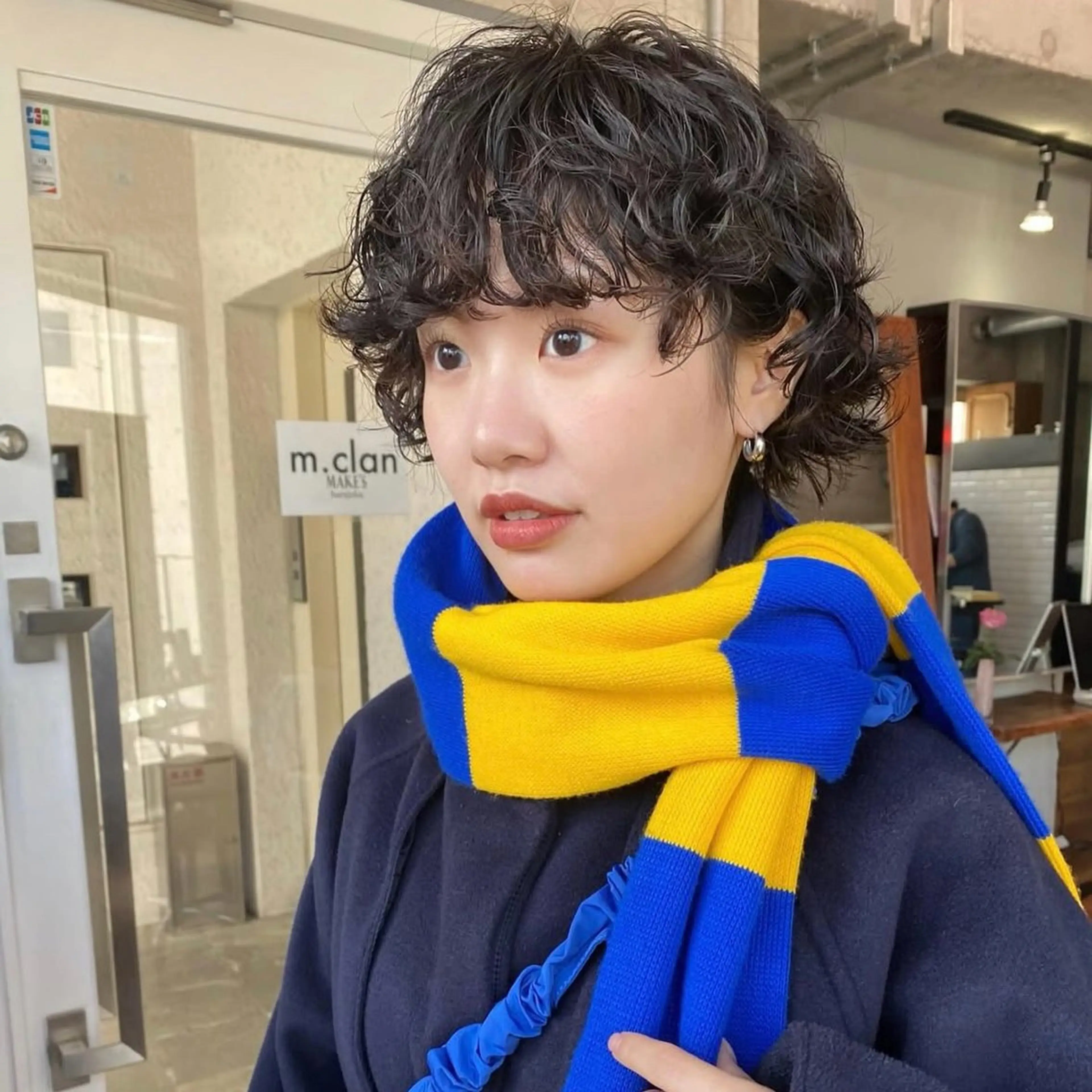 ショート パーマ つかもと みことのヘアスタイル