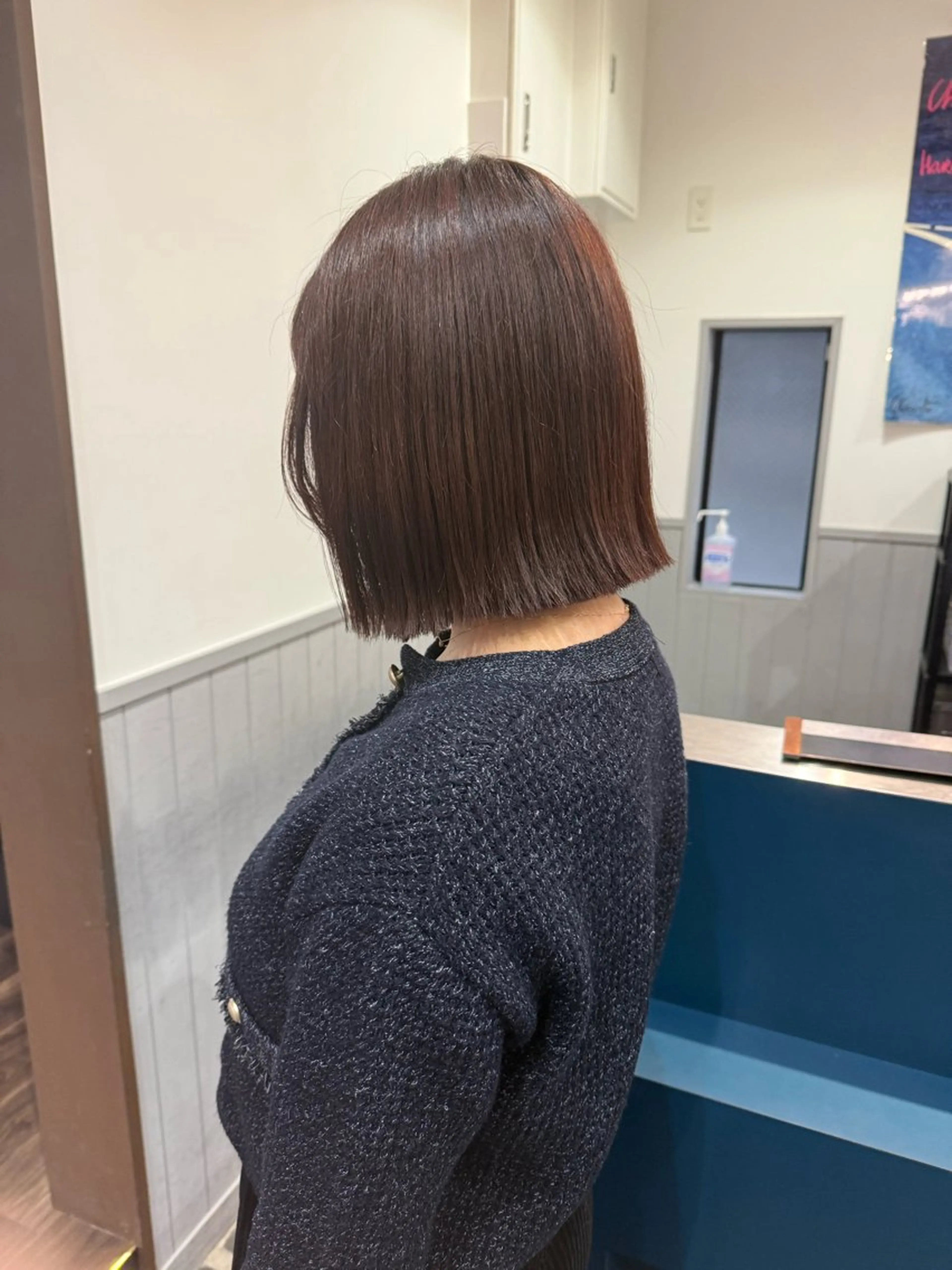 ミディアム カット 稲垣 熙のヘアスタイル