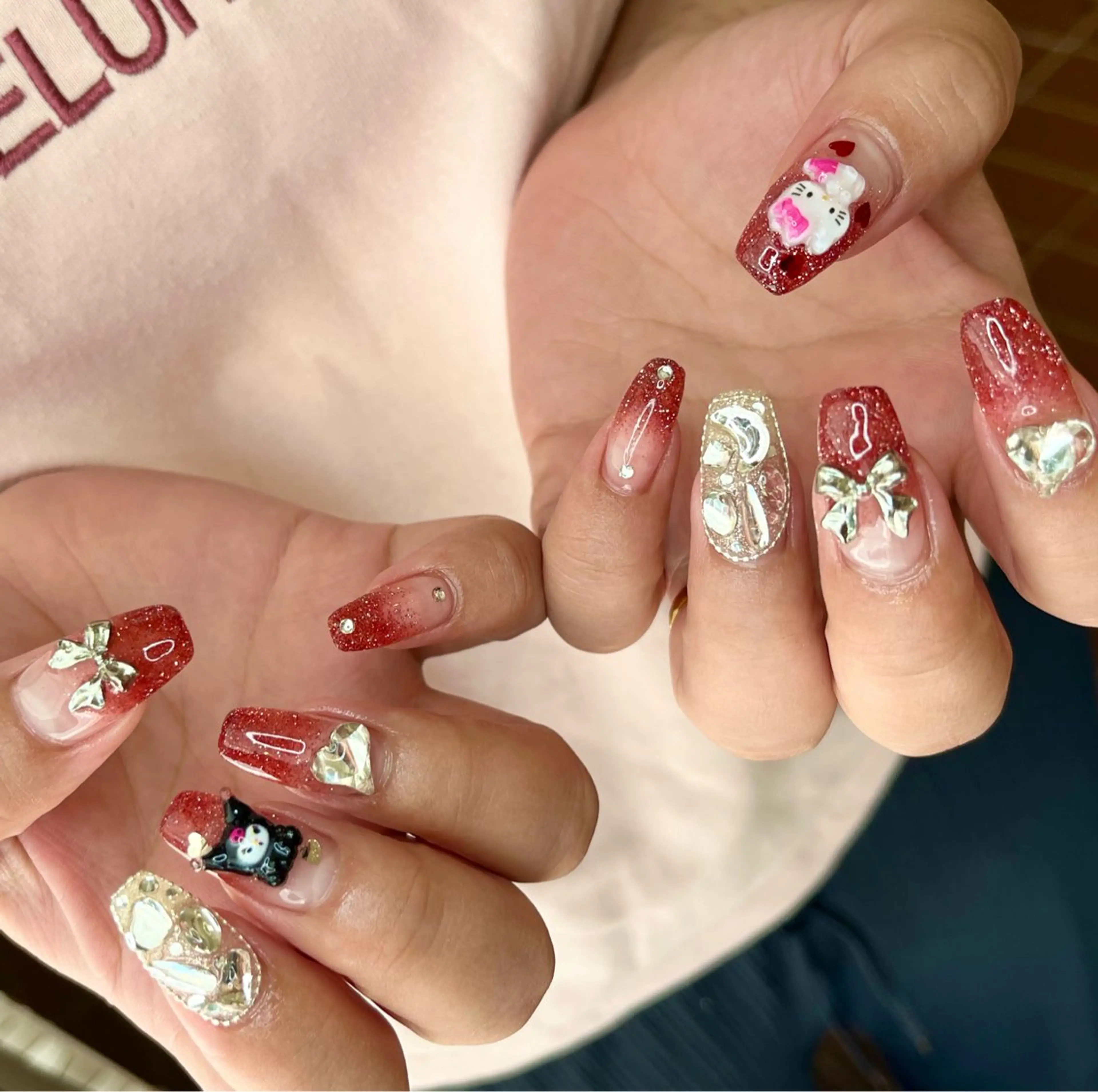 ネイル アートネイル フラッシュネイル グラデーション ballie／小野原 なつみのネイルデザイン