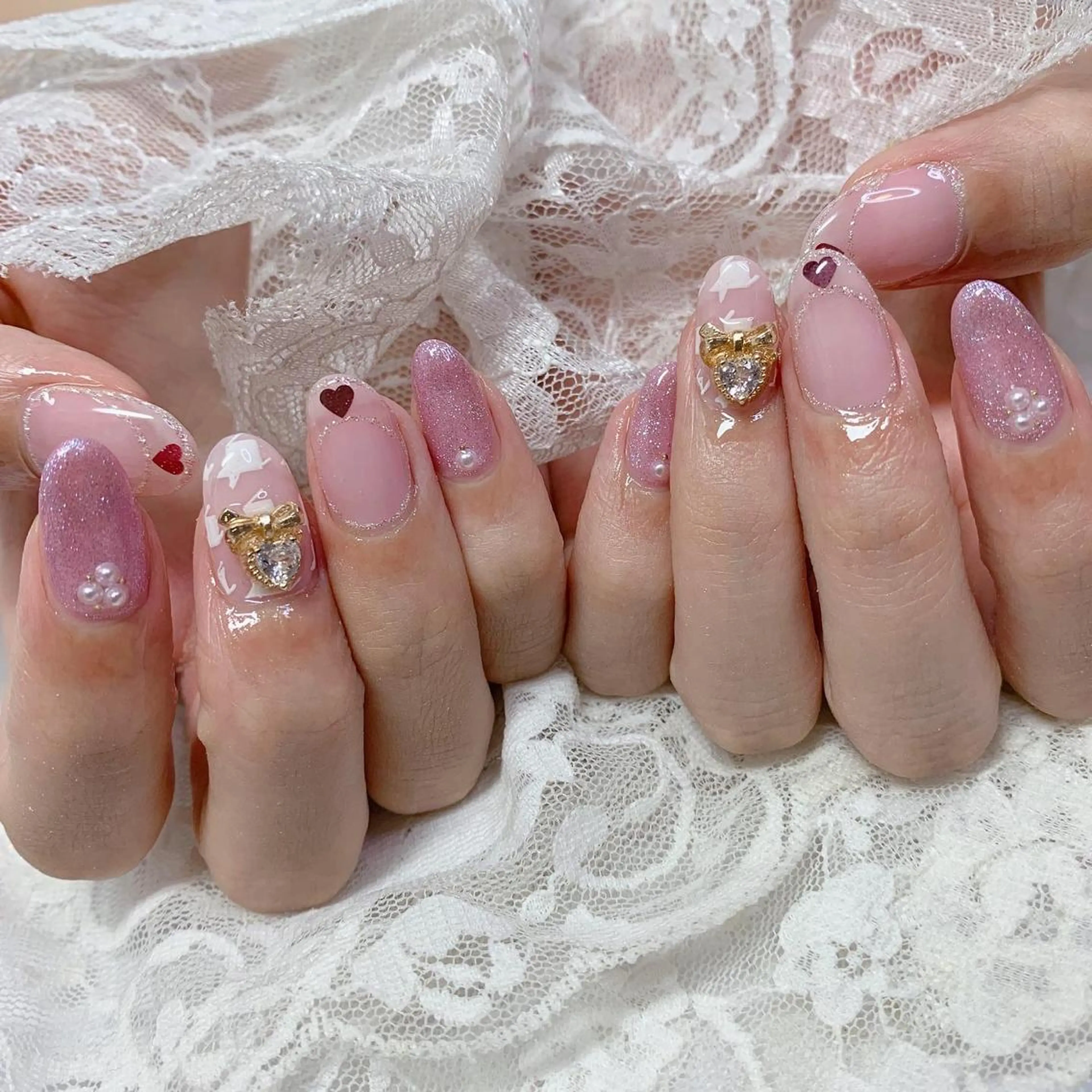 ネイル ハンドネイル La neige* yuki 🥯🍑のネイルデザイン