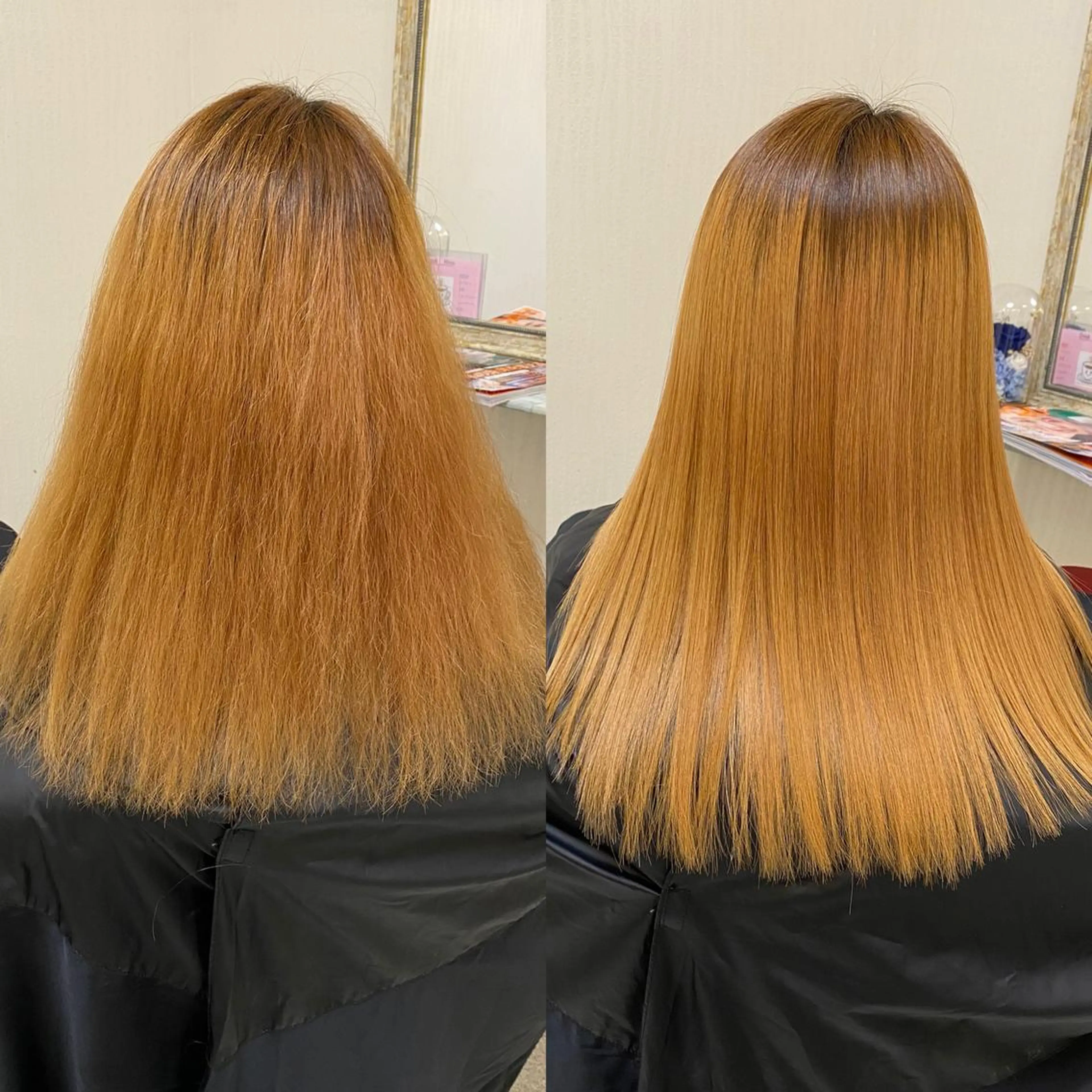 セミロング 縮毛矯正 カット 縮毛矯正 トリートメント YURI ✨のヘアスタイル