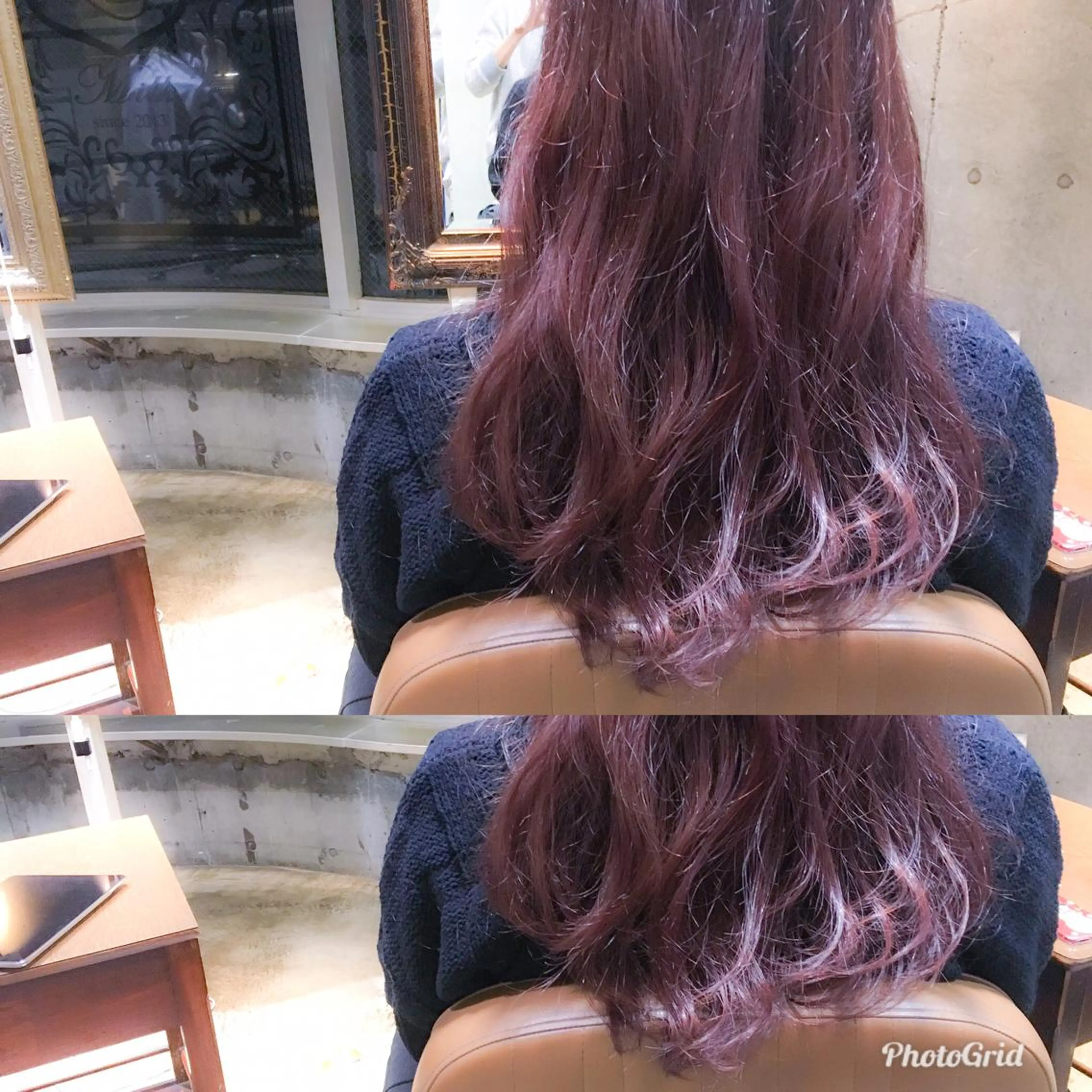 ロング カラー ラベンダーカラー ピンクカラー ピンクラベンダー 北條 優輝のヘアスタイル