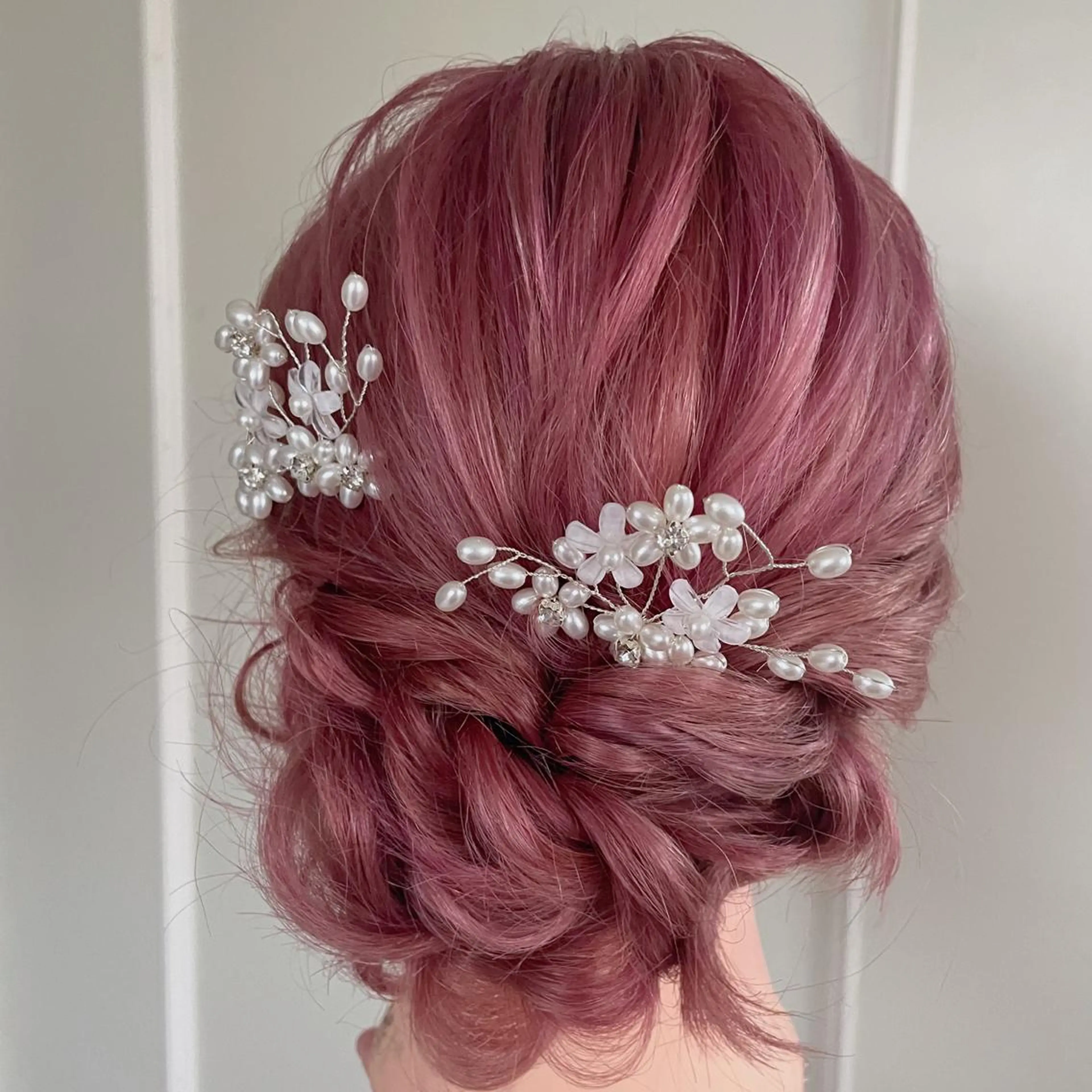 セミロング なつき/艶ピンク/ girly hairのヘアスタイル