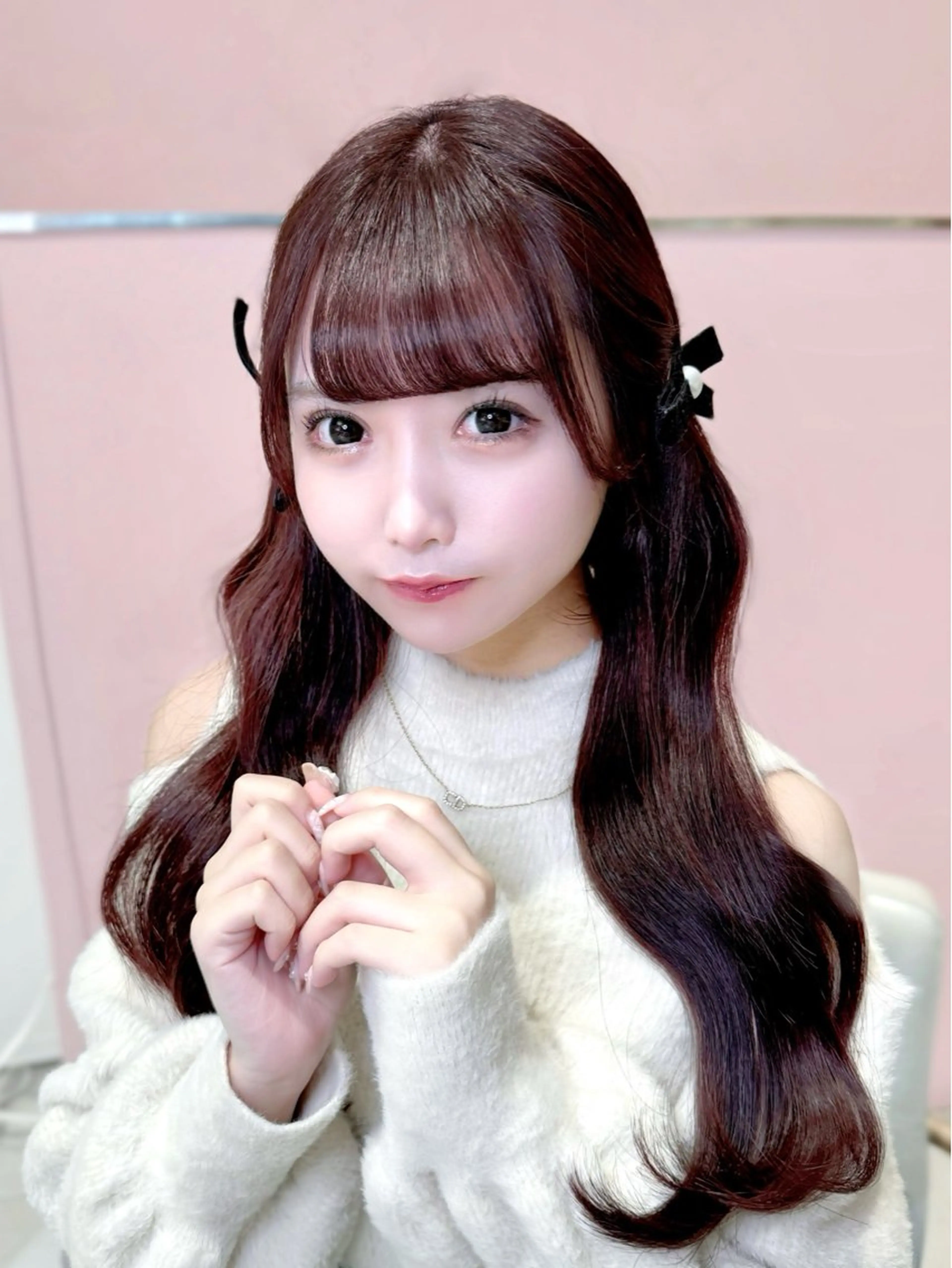 ミディアム カラー ヘアカラー トリートメント ヘッドスパ ヘアセット 韓国ヘア/レイヤー/ 巻き髪/りょーとのヘアスタイル