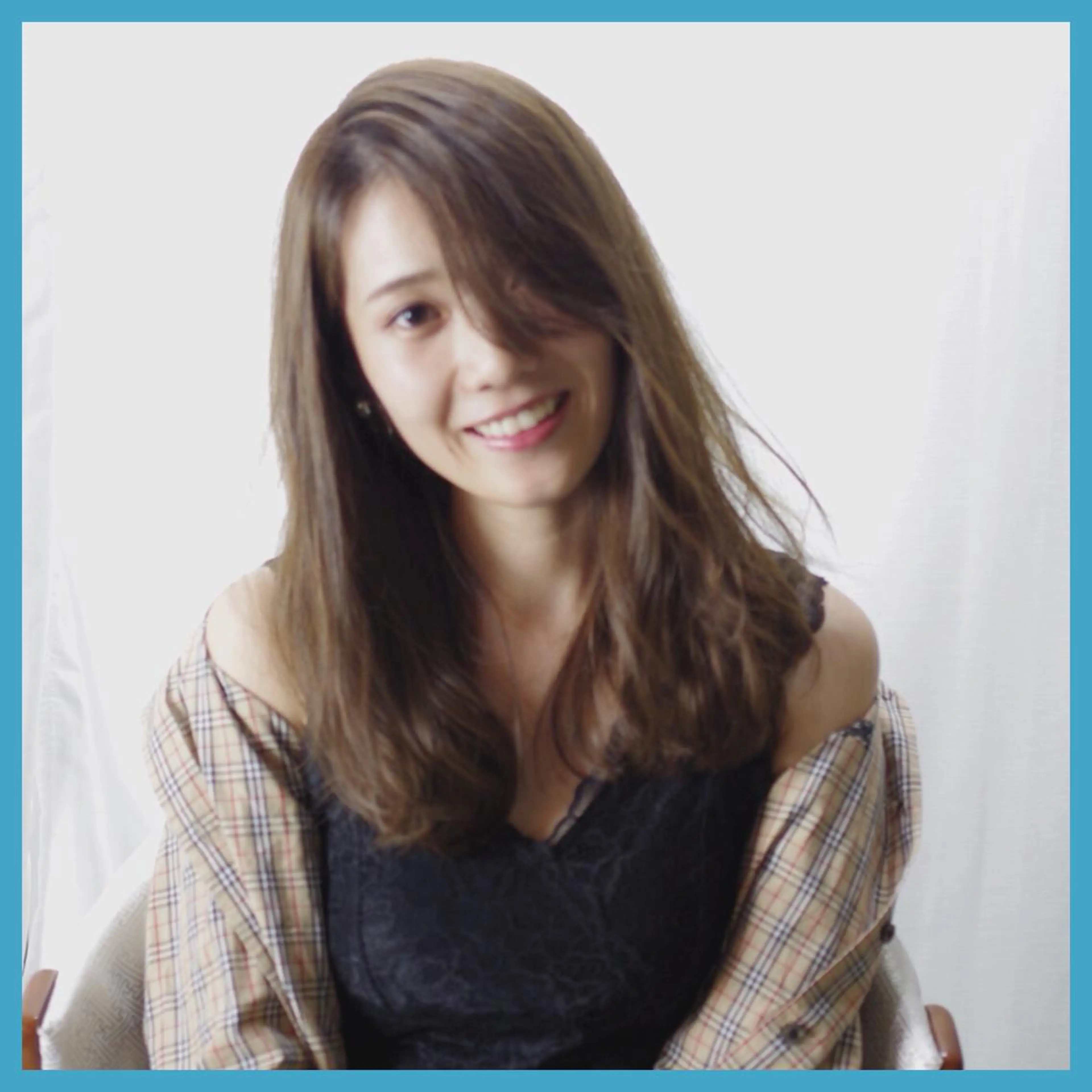 セミロング カラー アッシュ ハイライトカラー ハイライト 小沢 佑次のヘアスタイル