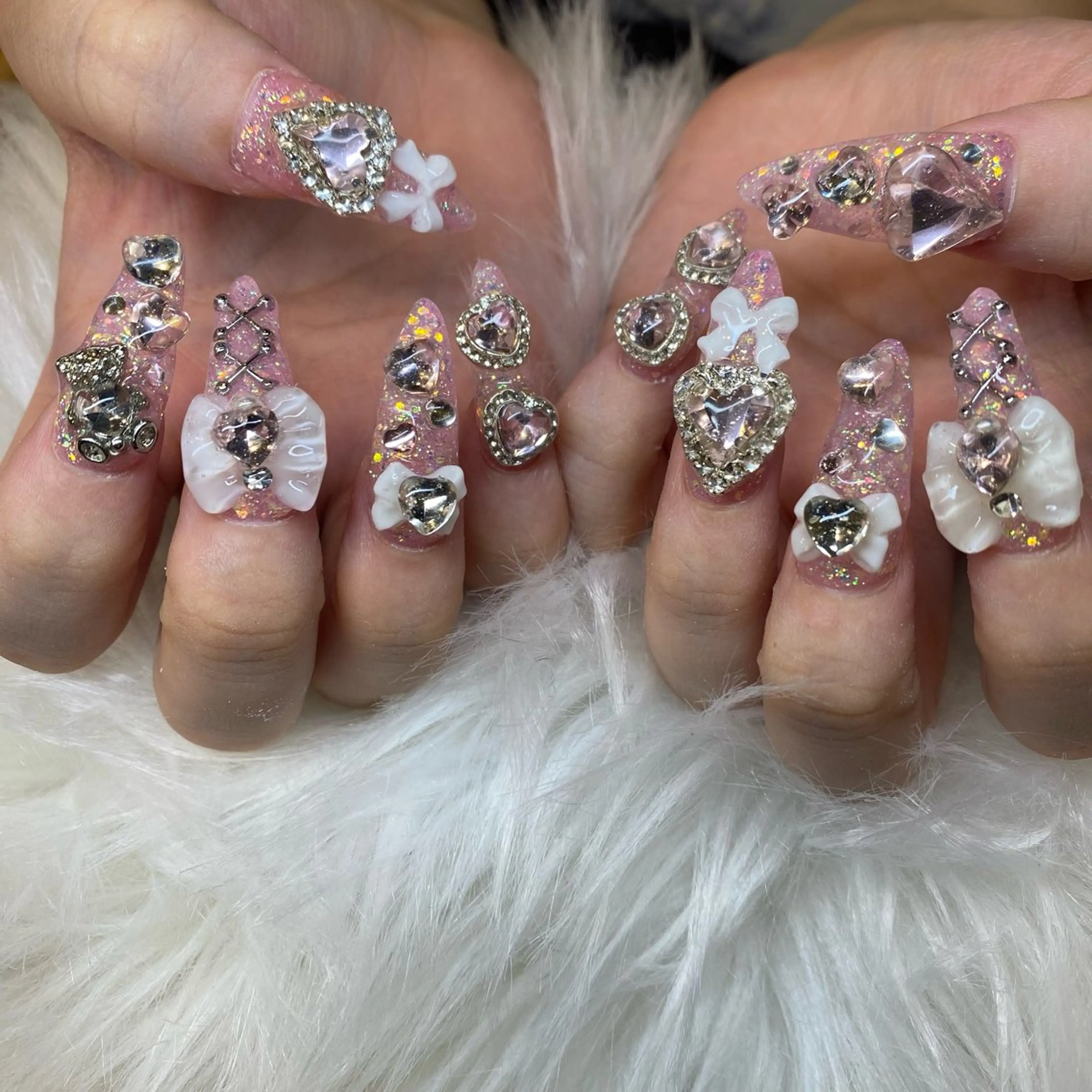 ロング ハンドネイル HANA まいさのネイルデザイン