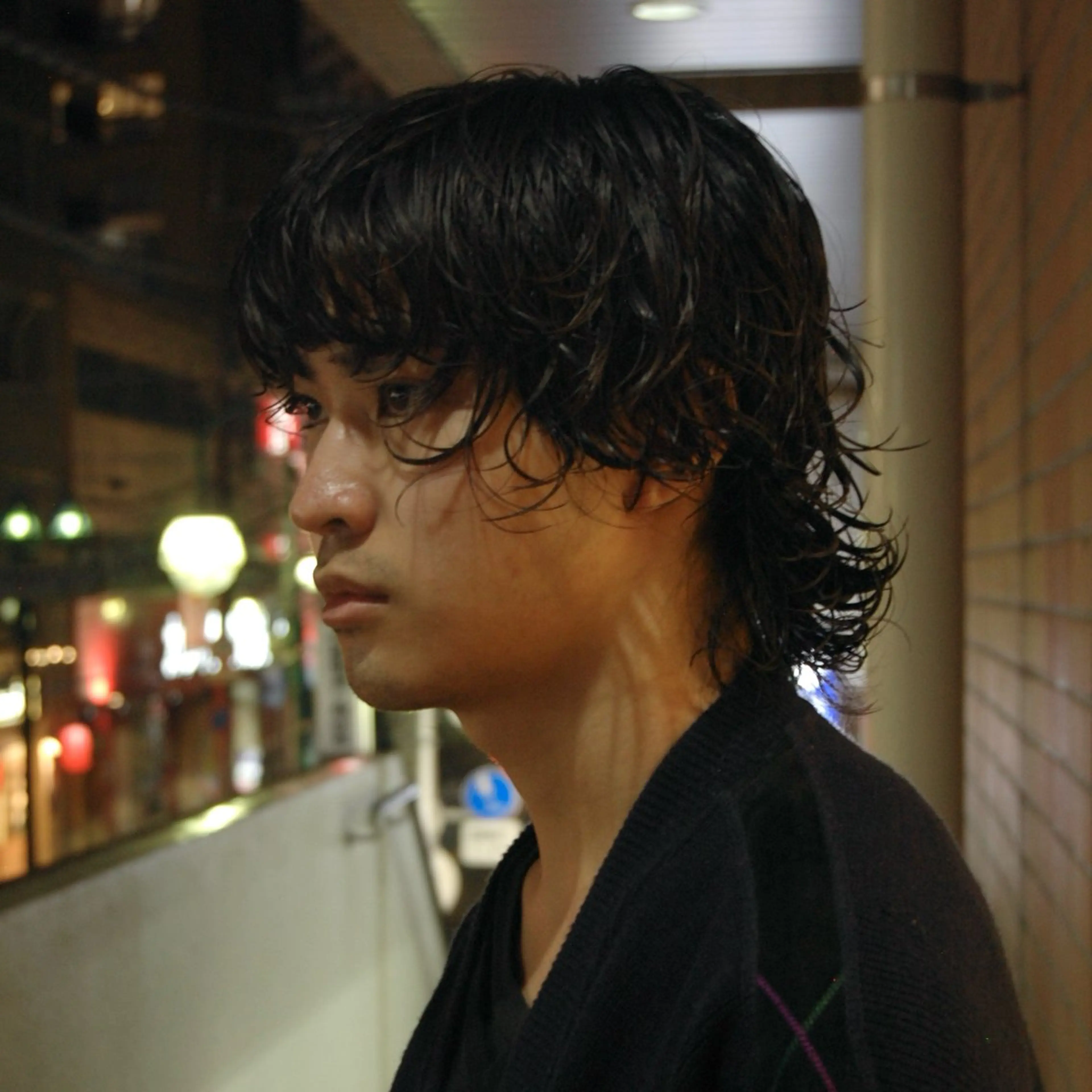 ショート カラー パーマ メンズ カット パーマ bococa kanta/メンズのヘアスタイル