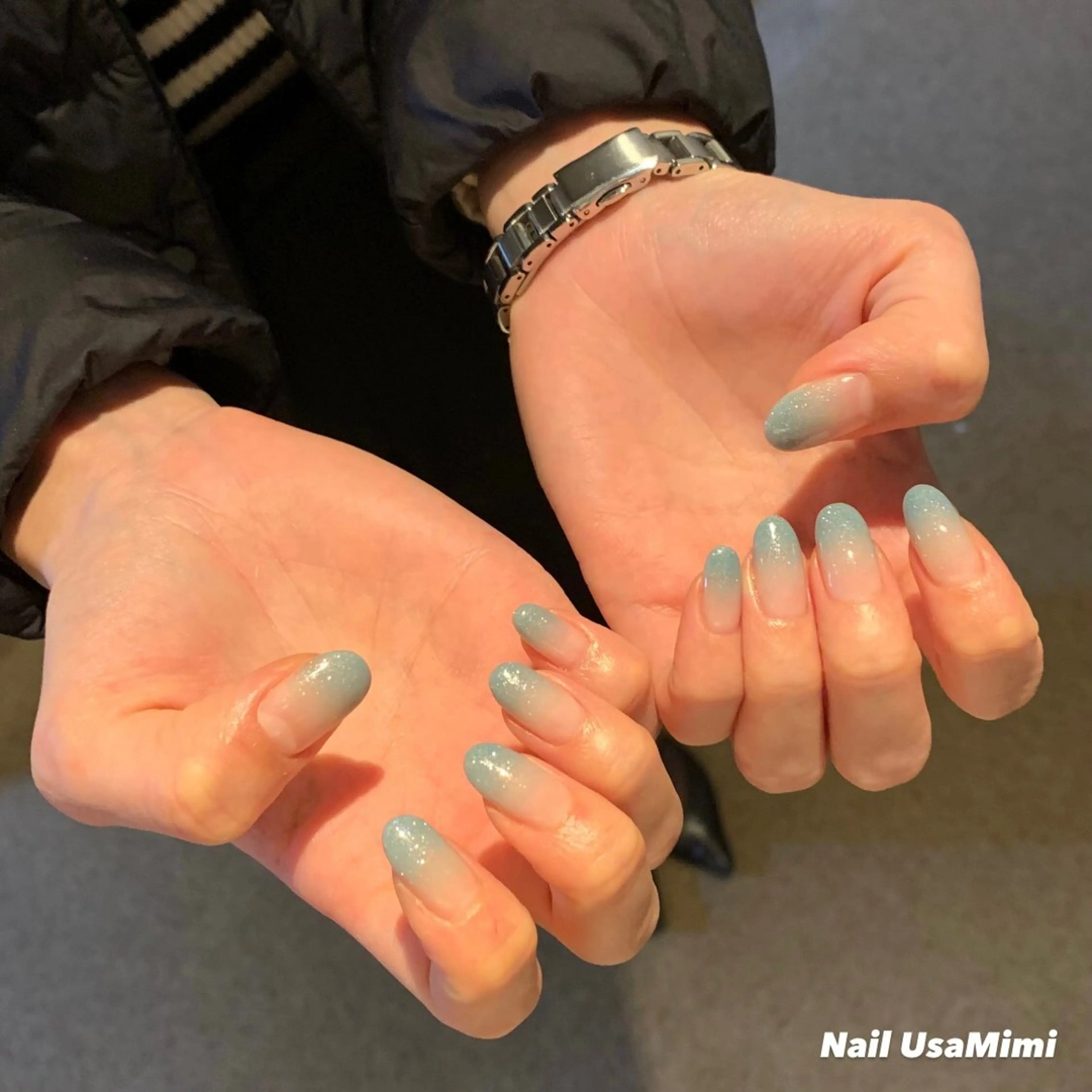 ネイル ジェルネイル マグネットネイル 持ち込み ワンカラーネイル パラジェル 本町ネイルNail UsaMimiのネイルデザイン