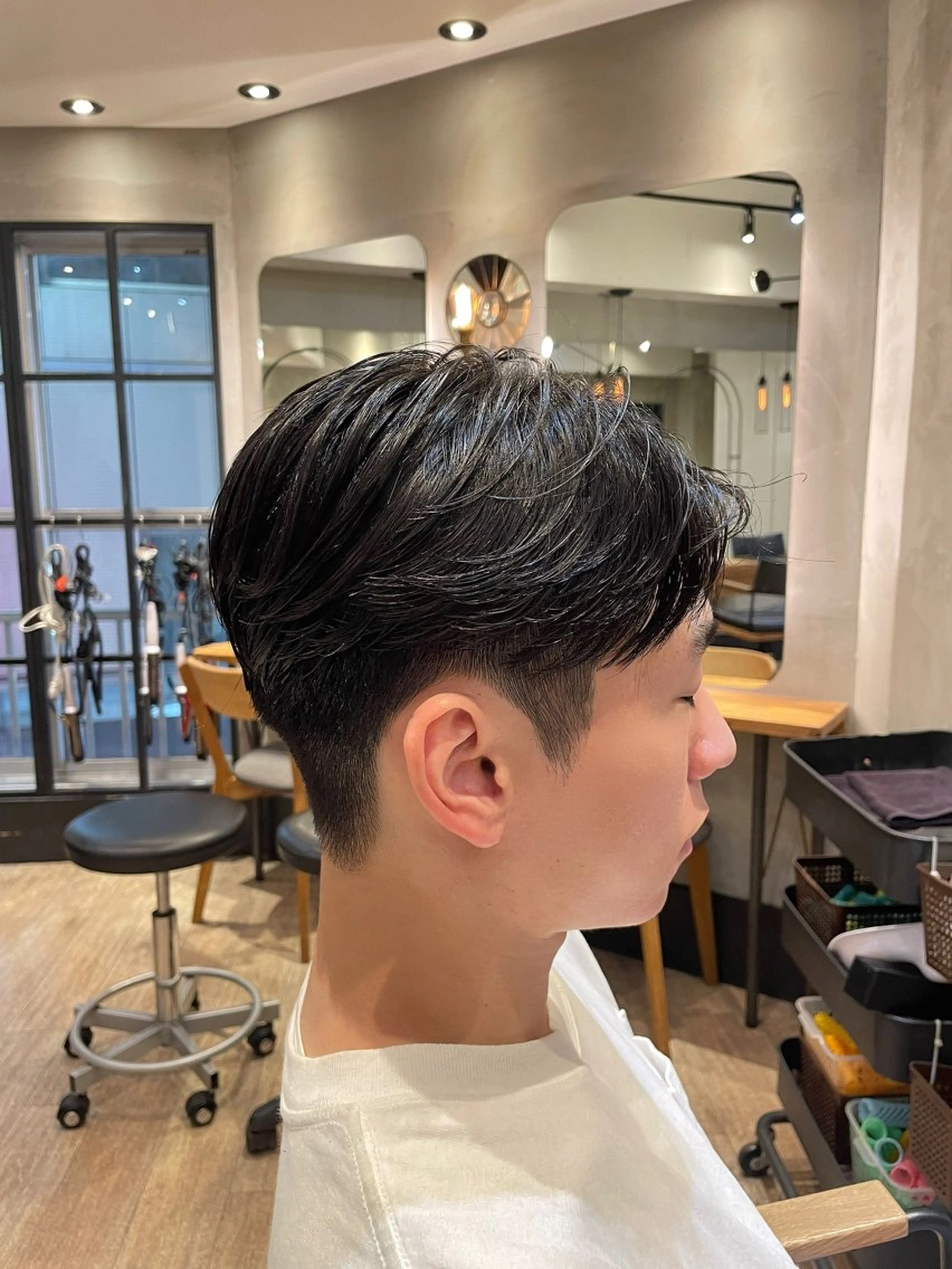 パーマ メンズ カット ヘアカラー トリートメント NANA 新宿/レイヤーカットのヘアスタイル