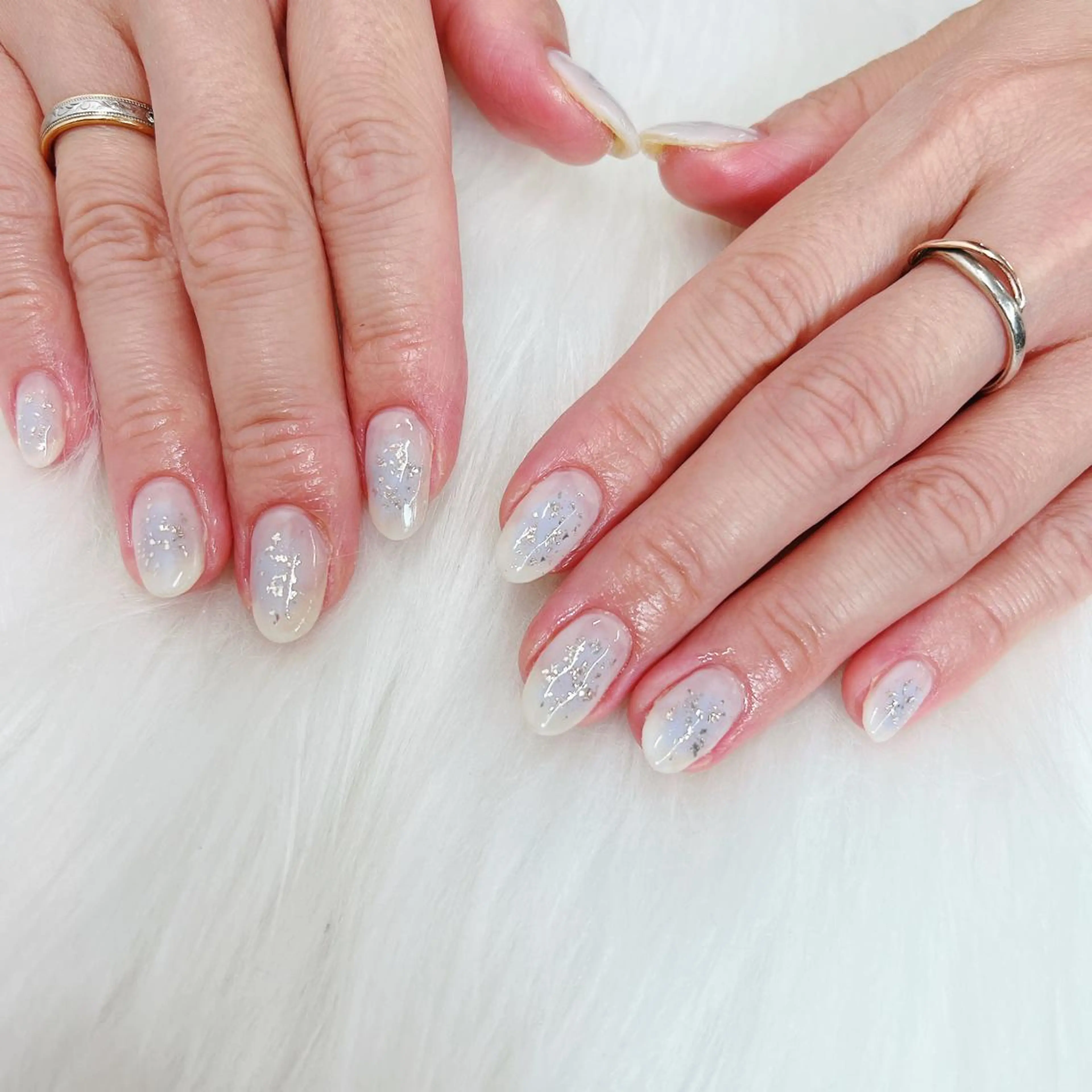 ネイル ブルー チークネイル ハンドネイル Minion所属・北浦和minion YUKIのマツエク・マツパデザイン