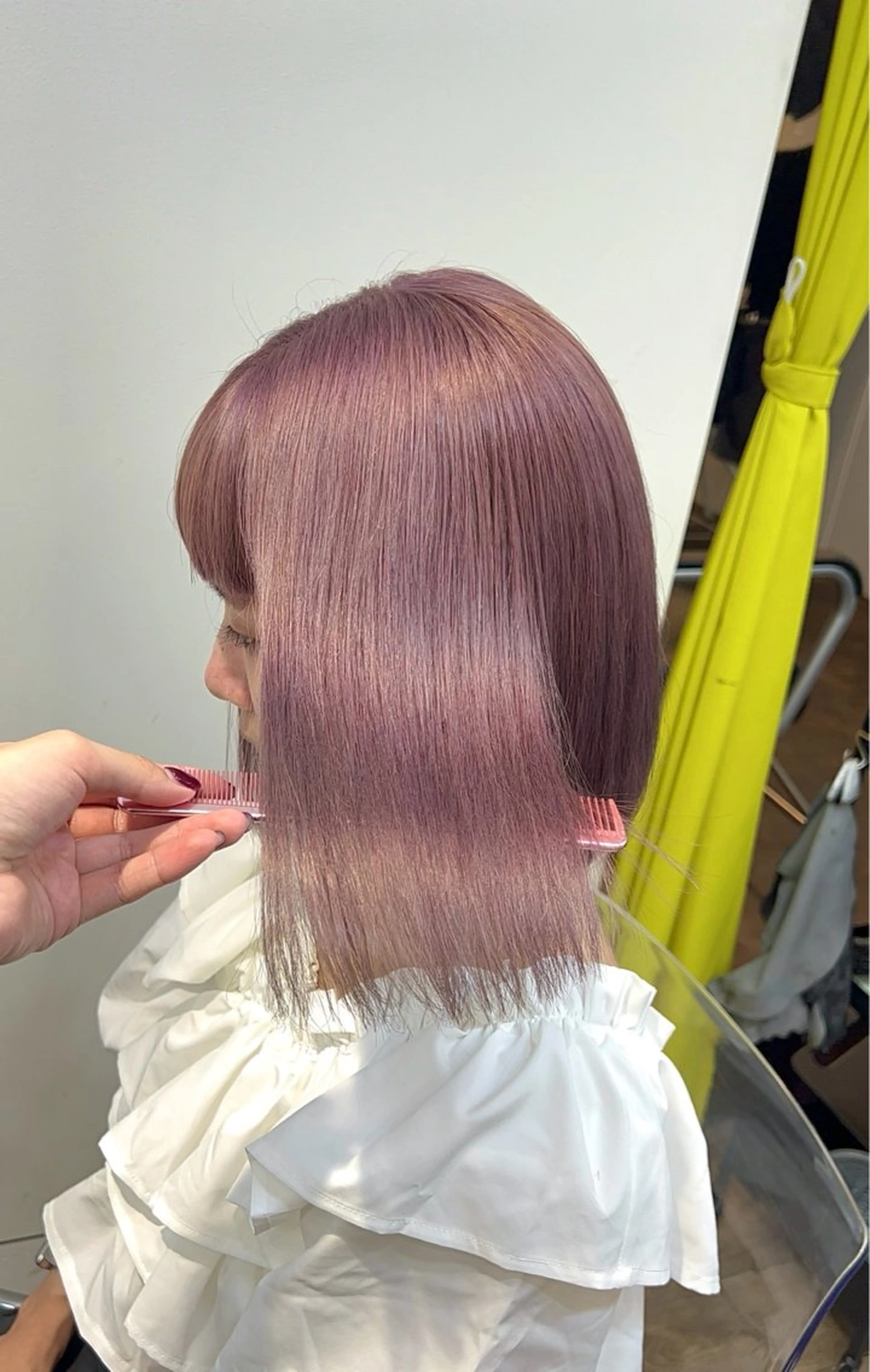セミロング カット ヘアカラー トリートメント 🌸ioe岡本/ 日和優真🌸のヘアスタイル