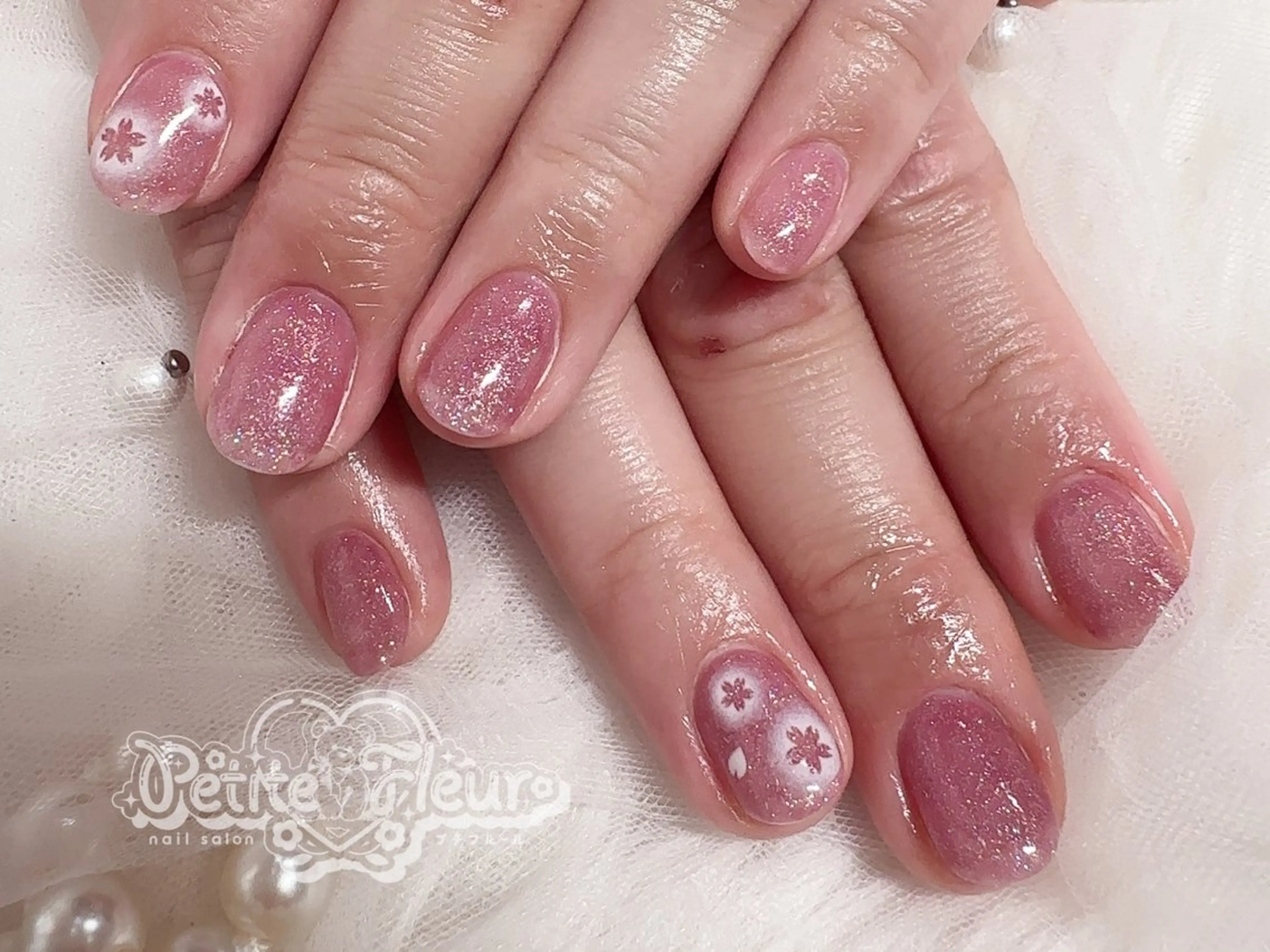 ネイル ハンドネイル ❁⃘*。Petite fleur❁⃘*りさのネイルデザイン
