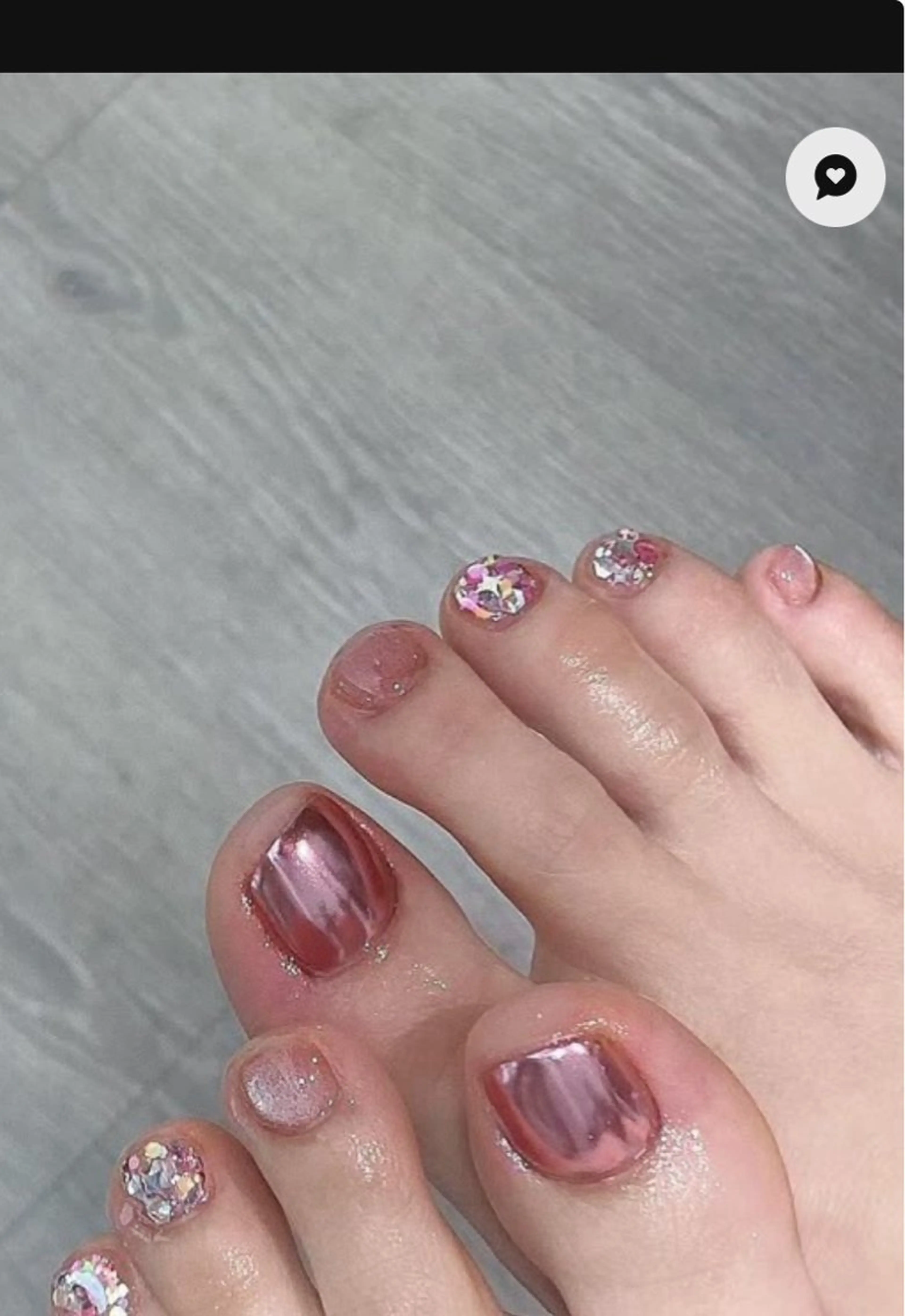 ネイル フットネイル 佐藤 ゆみのネイルデザイン
