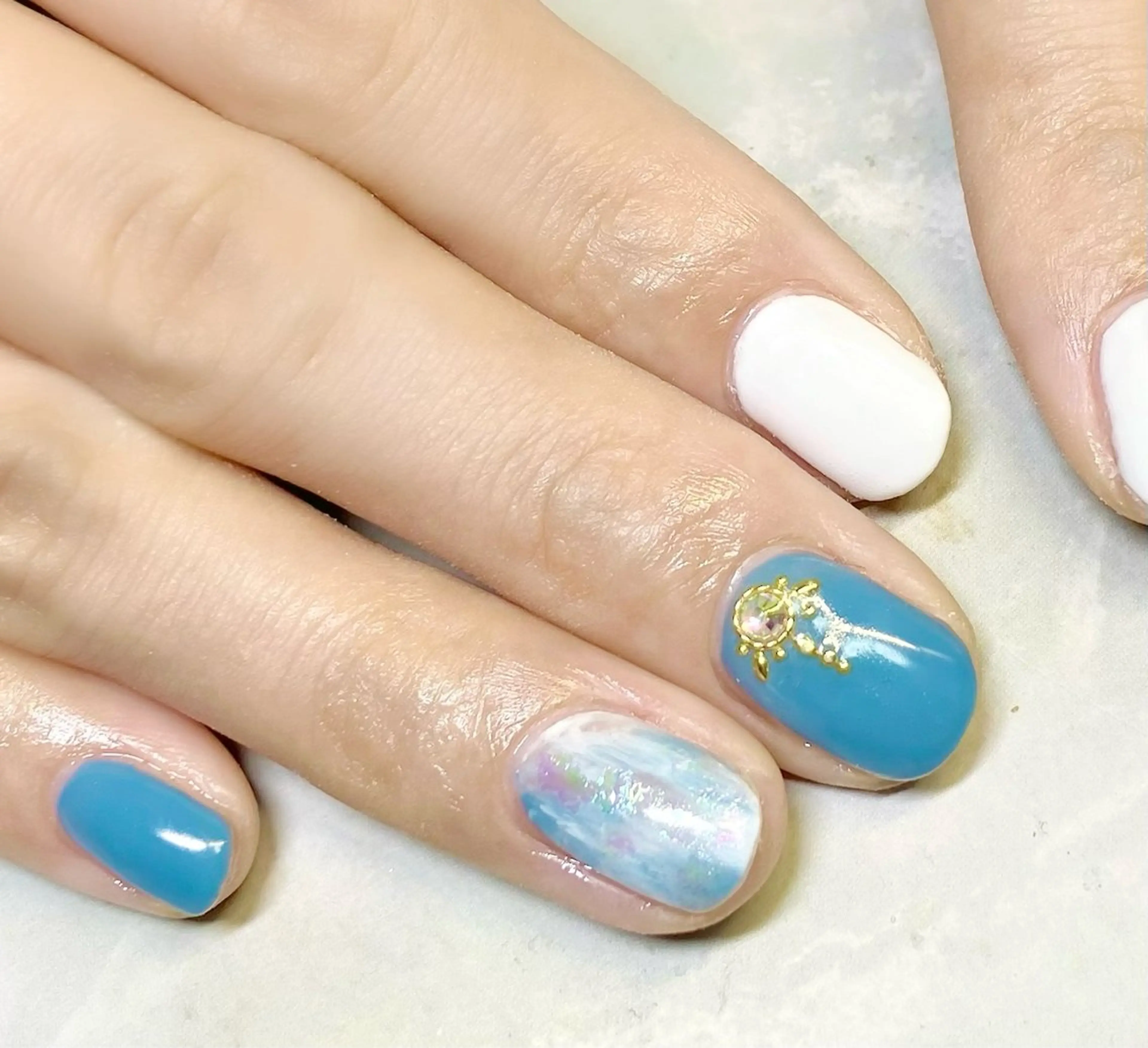 ネイル アートネイル ストーンネイル rii 　nail所属・rii  nail rikoのネイルデザイン