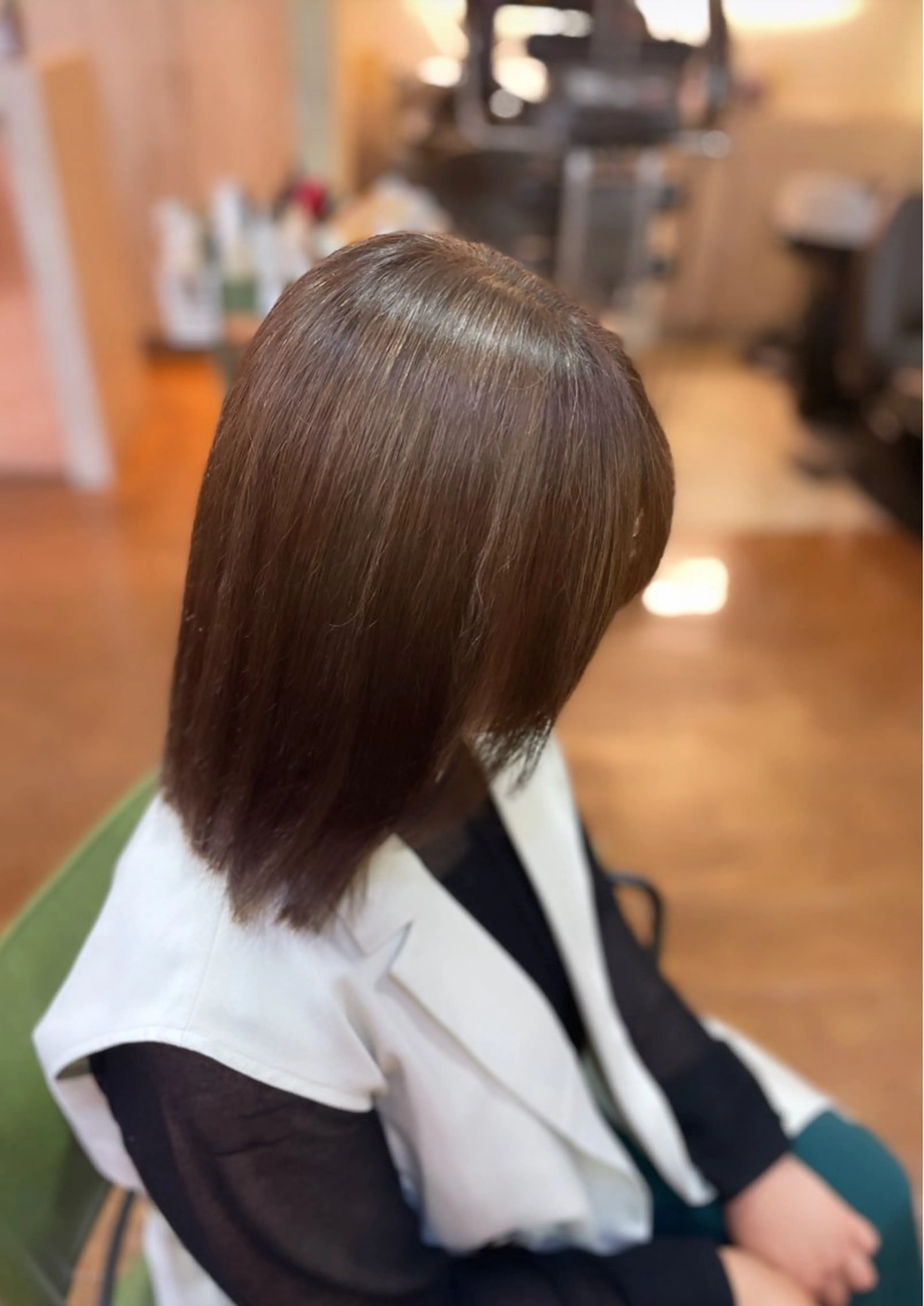 ミディアム 縮毛矯正 馬越 優のヘアスタイル