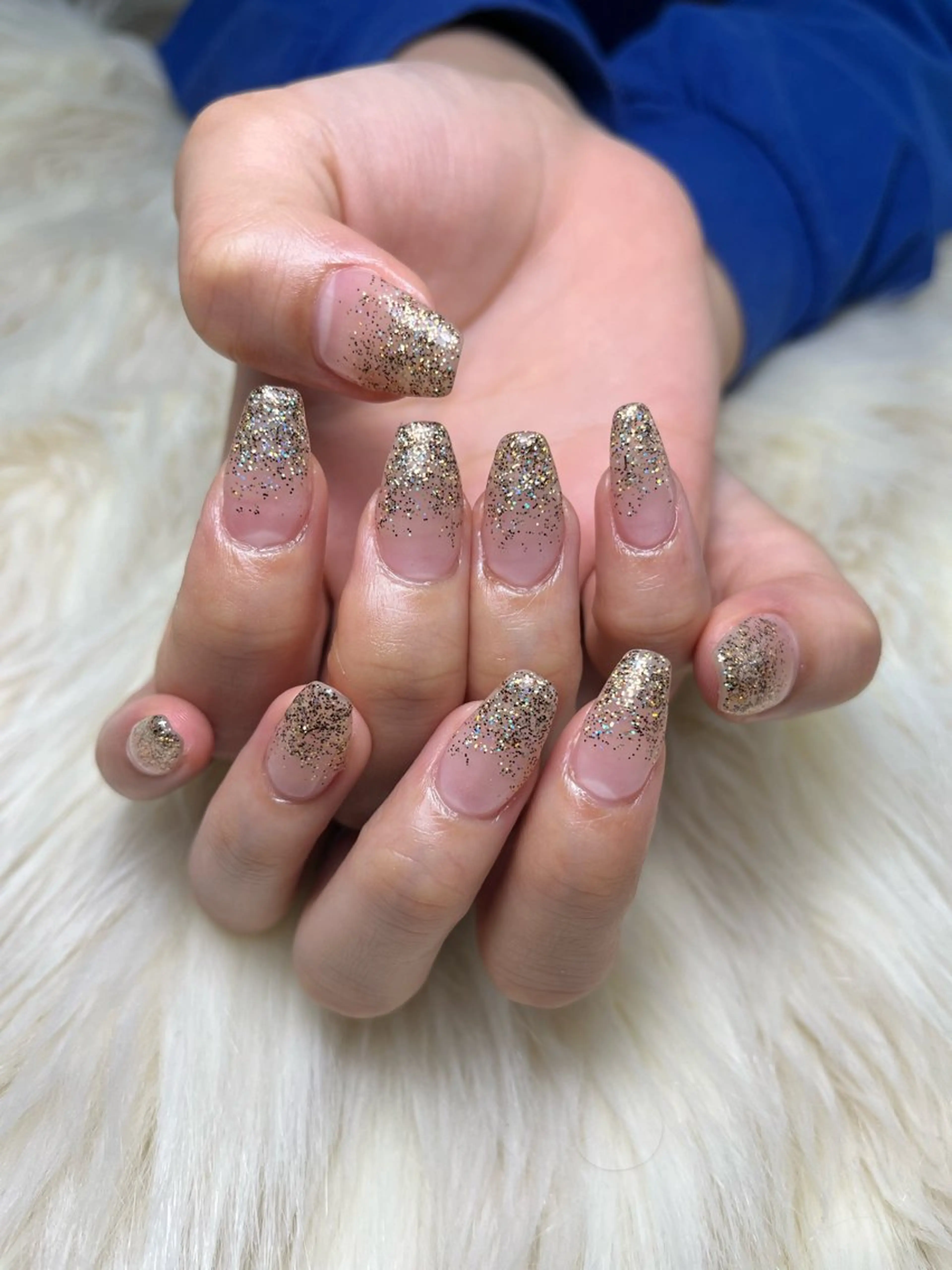 ラメグラデーション💎オフ無料の写真