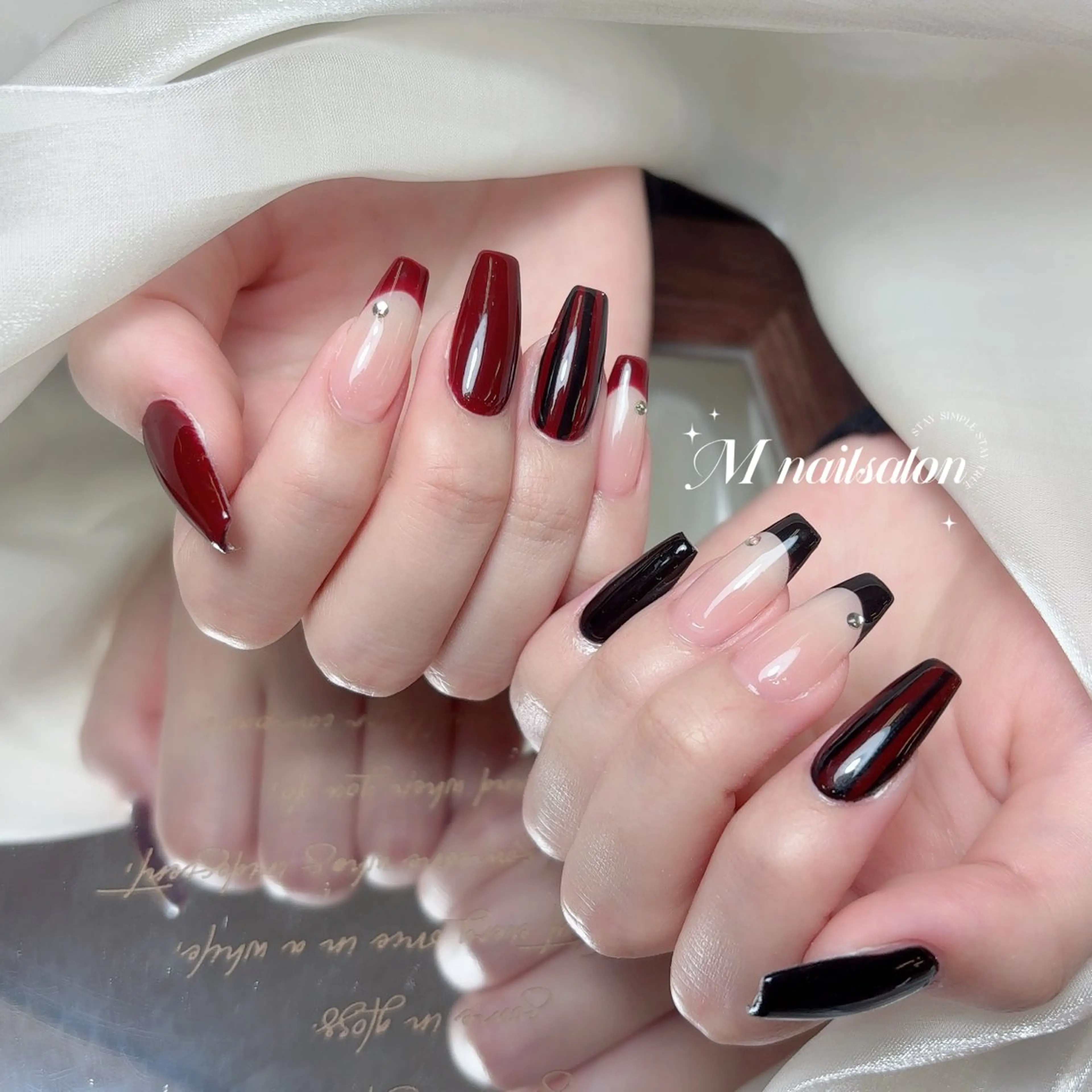 ネイル ハンドネイル M🌷nail 長さだし専門店のネイルデザイン