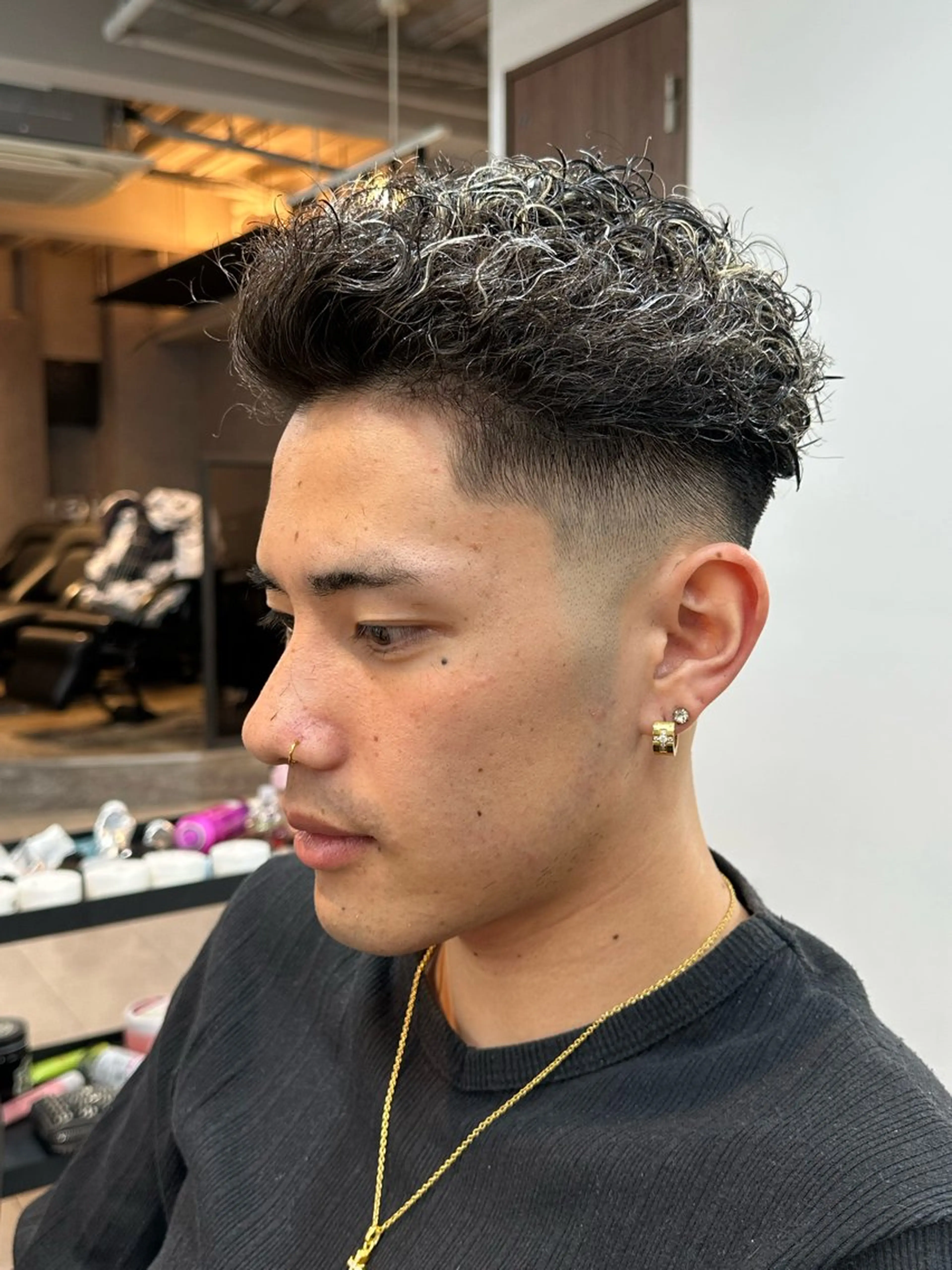 スキンフェードメンテナンスの写真