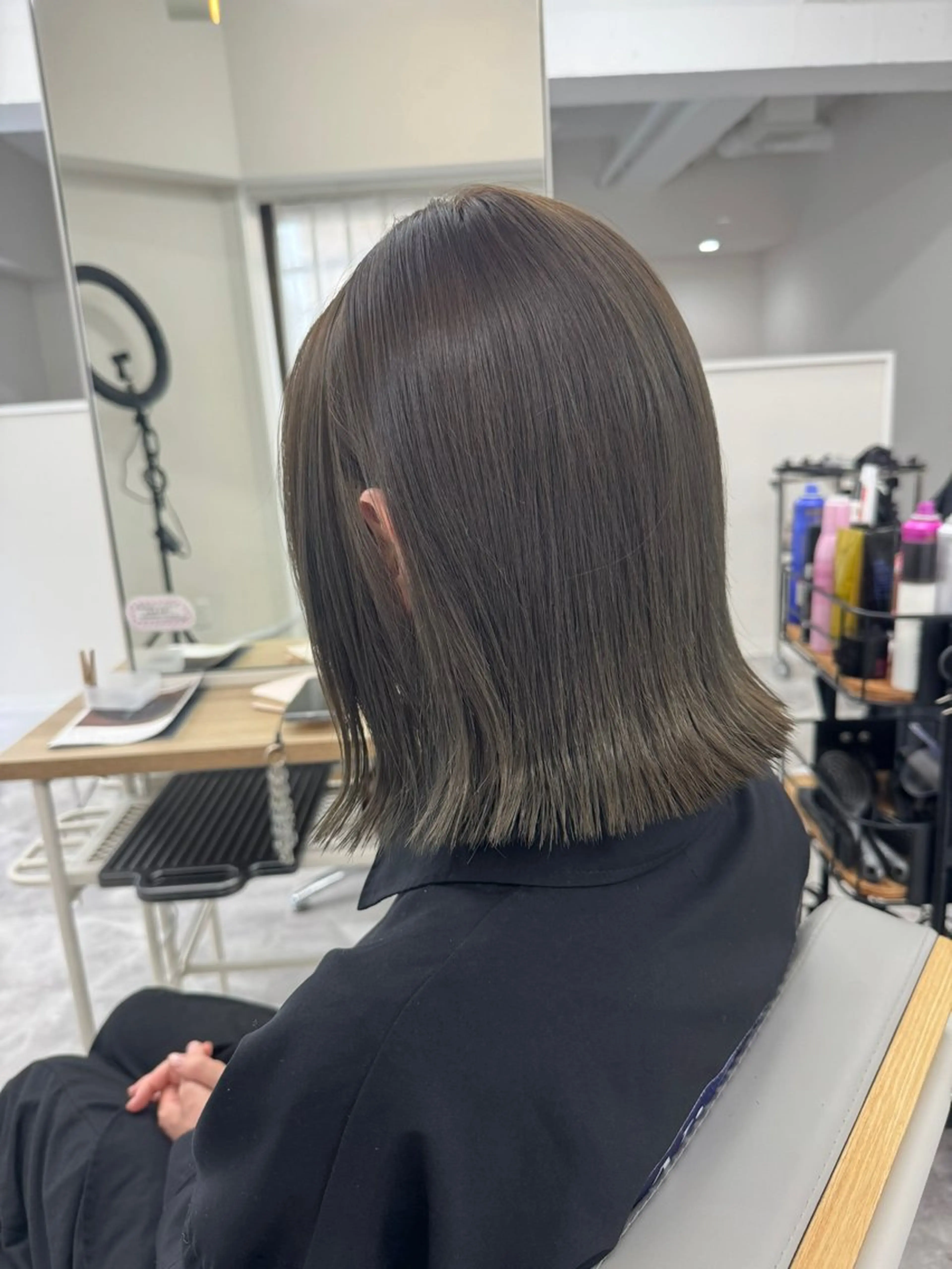 カラー ブラウンカラー オリーブブラウン PARK.なんば本店 ミルボンAujua認定サロン[パーク]所属・辻優太/韓国ウルフ 🐺/中華ヘアのヘアスタイル