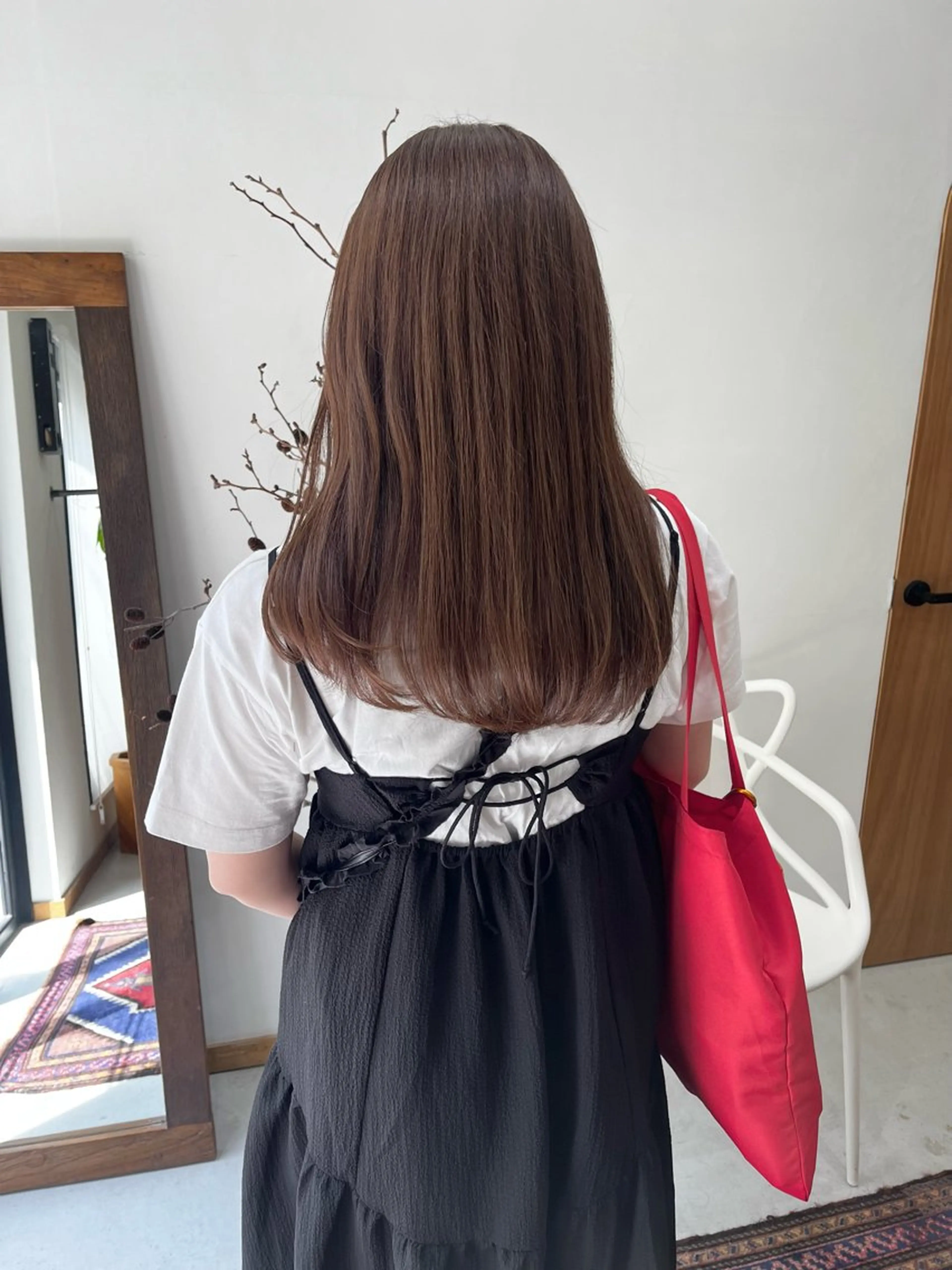 ロング カラー ヘアアレンジ ベージュカラー カット ヘアカラー トリートメント ena/ブリーチなし 暖色・ベージュ🎀のヘアスタイル