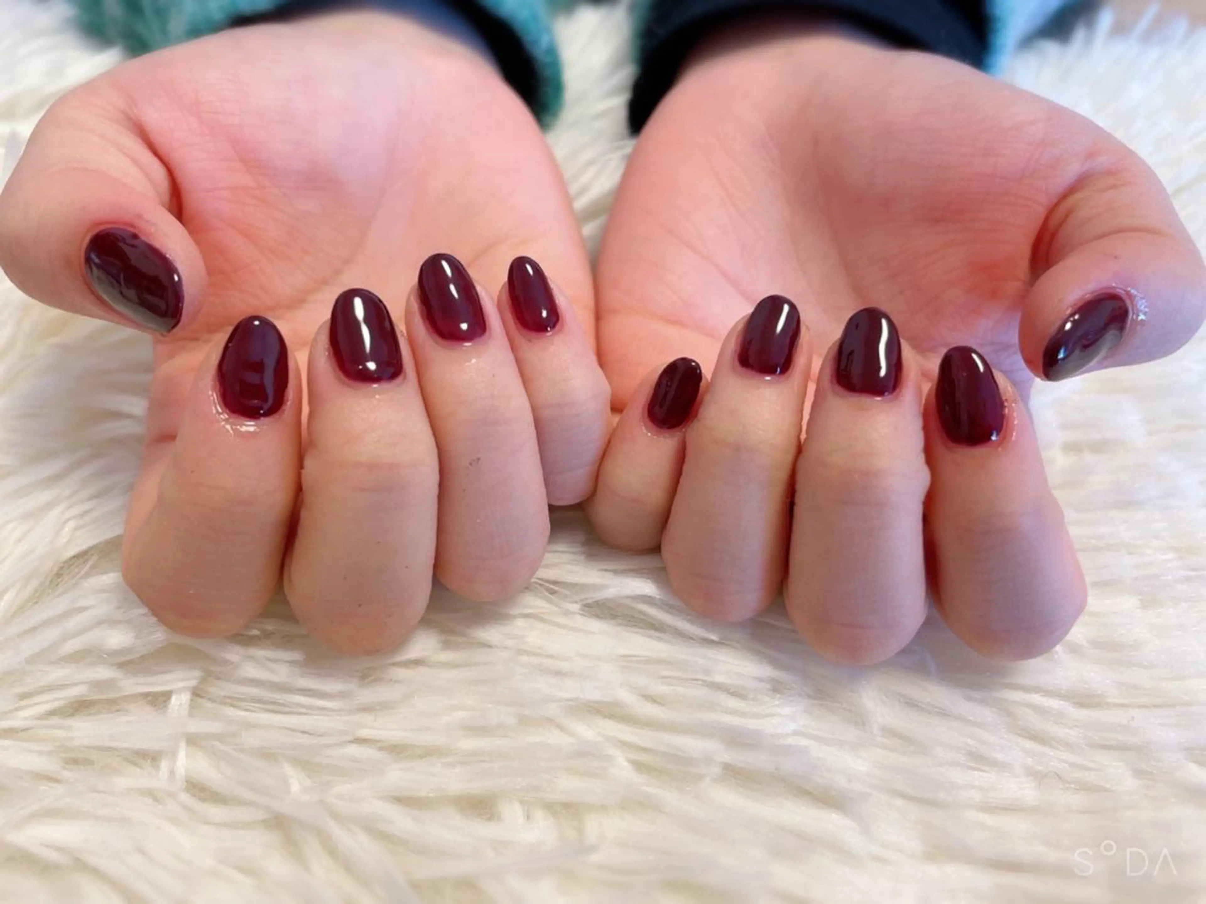 ネイル ボルドー ワンカラーネイル ハンドネイル Nail salon Betty❤︎のネイルデザイン