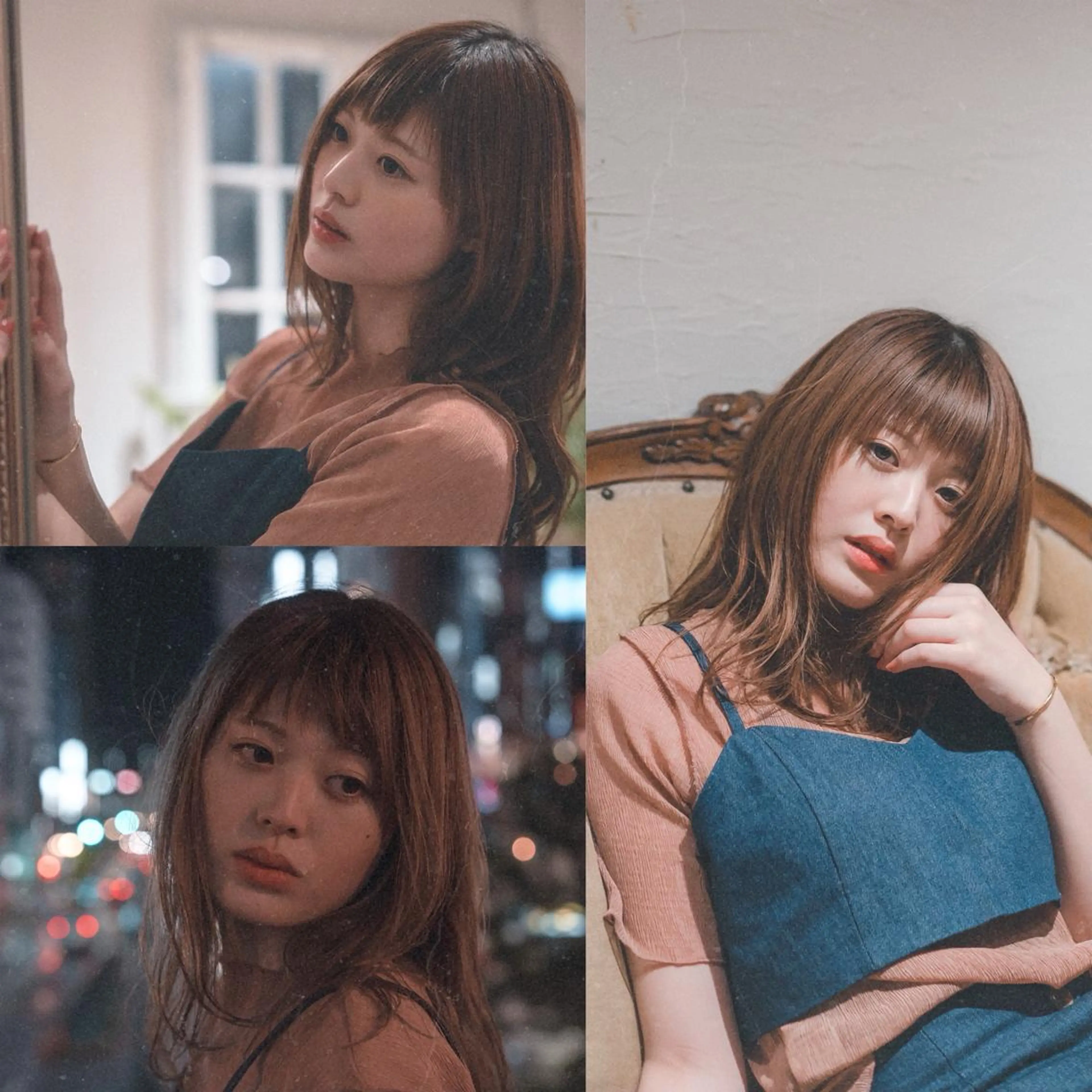 セミロング カラー ヘアアレンジ 齊藤 優のヘアスタイル